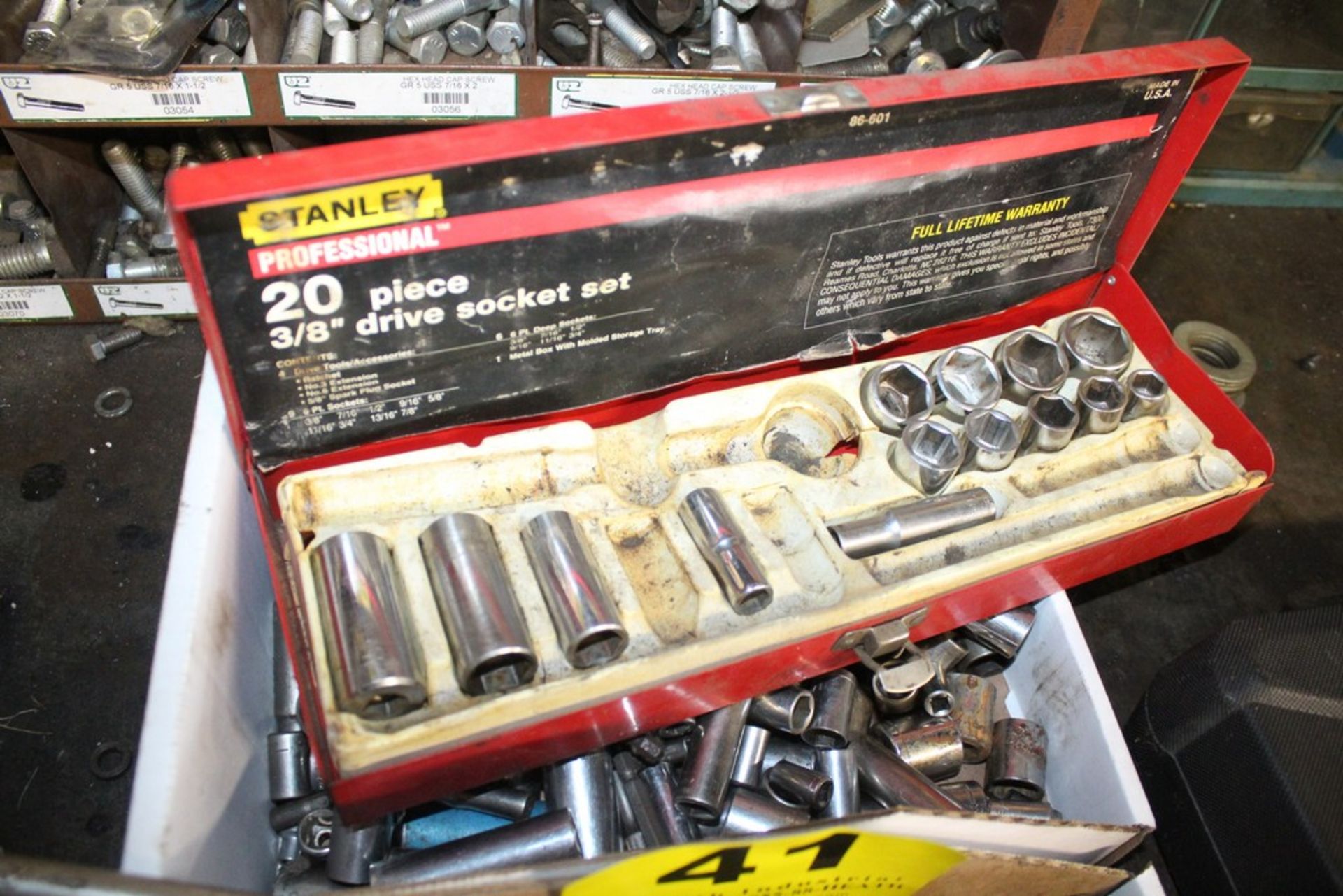 ASSORTED 3/8" AND 1/4" SOCKETS