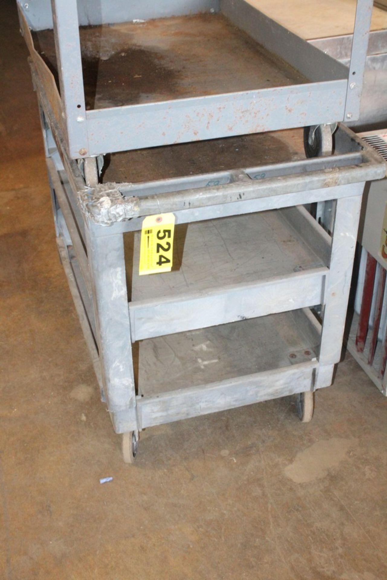 PLASTIC SHOP CART 24" X 36" X 33"