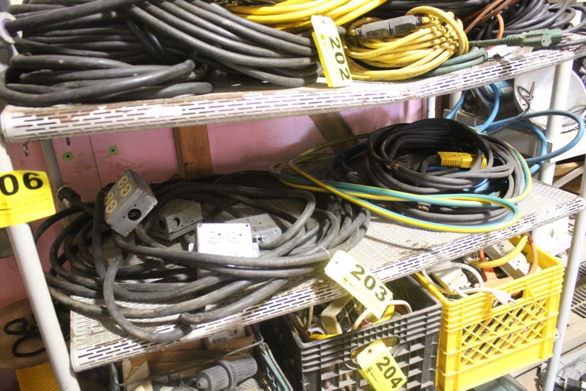 ASSORTED ELECTRICAL CORDS