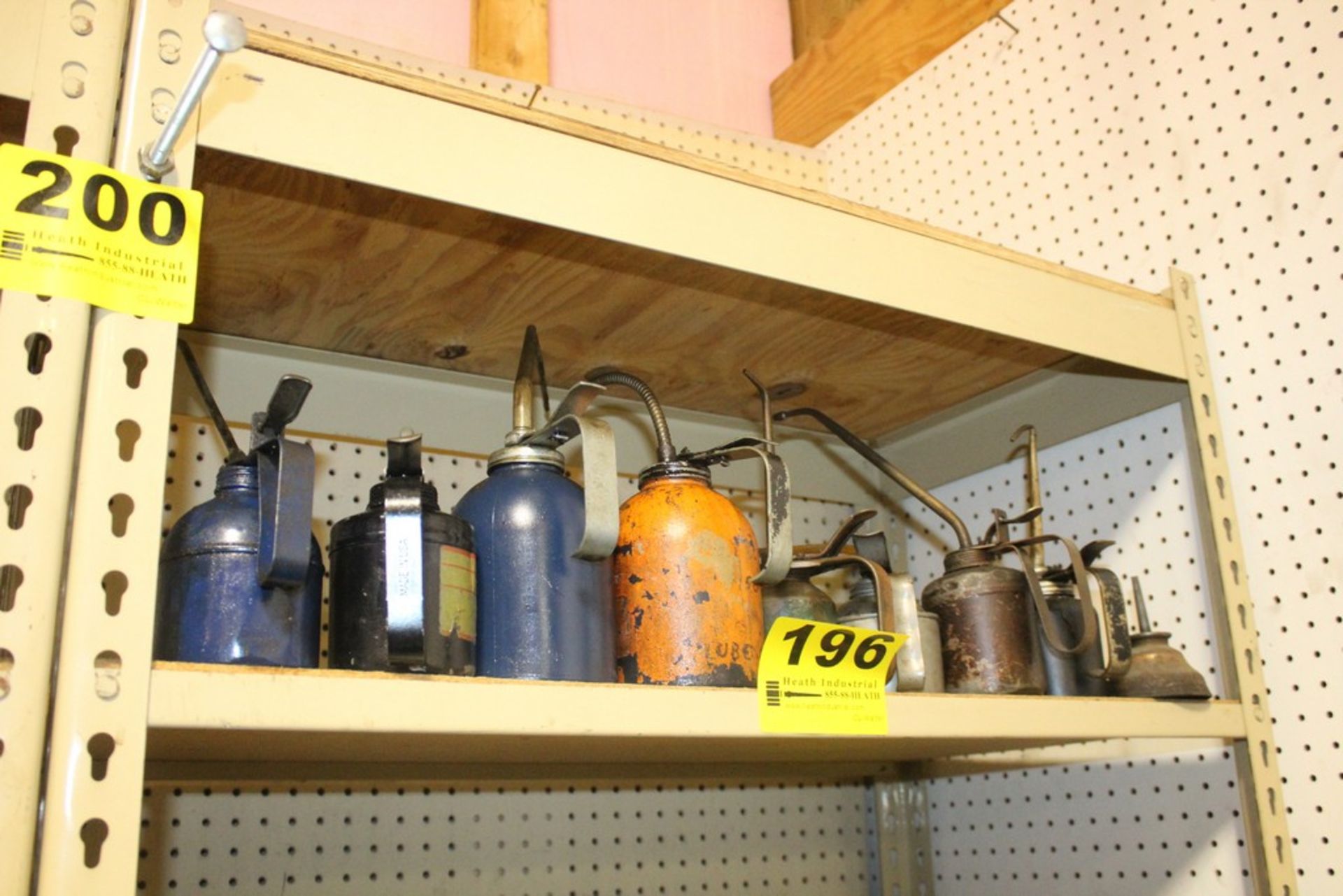 ASSORTED OIL CANS