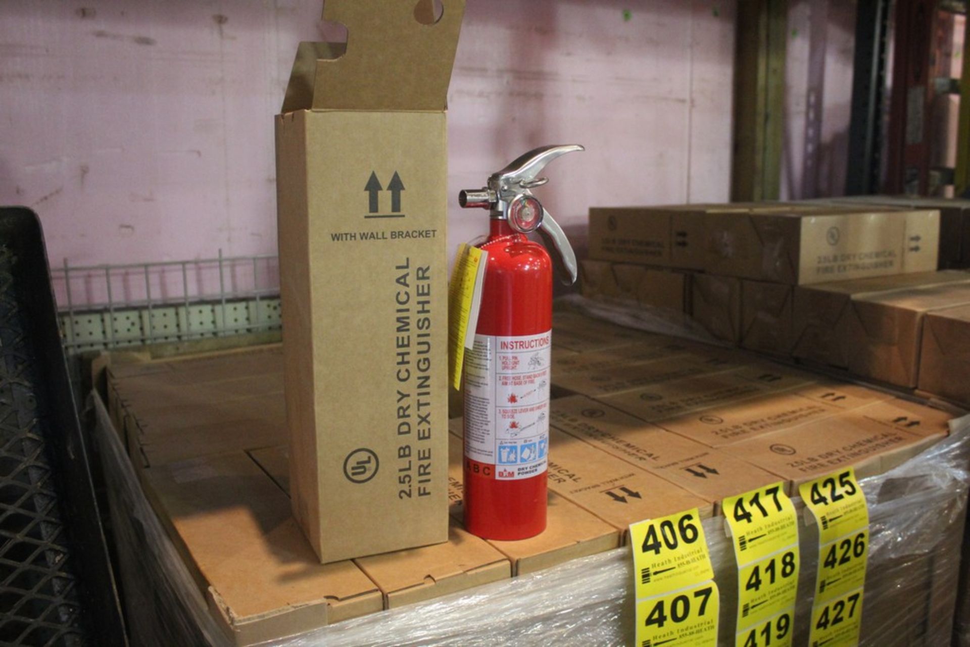 (10) 25 LB DRY CHEMICAL FIRE EXTINGUISHERS