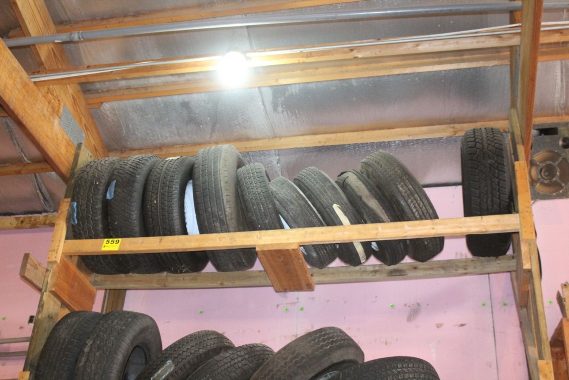 ASSORTED TIRES, SOME WITH RIMS