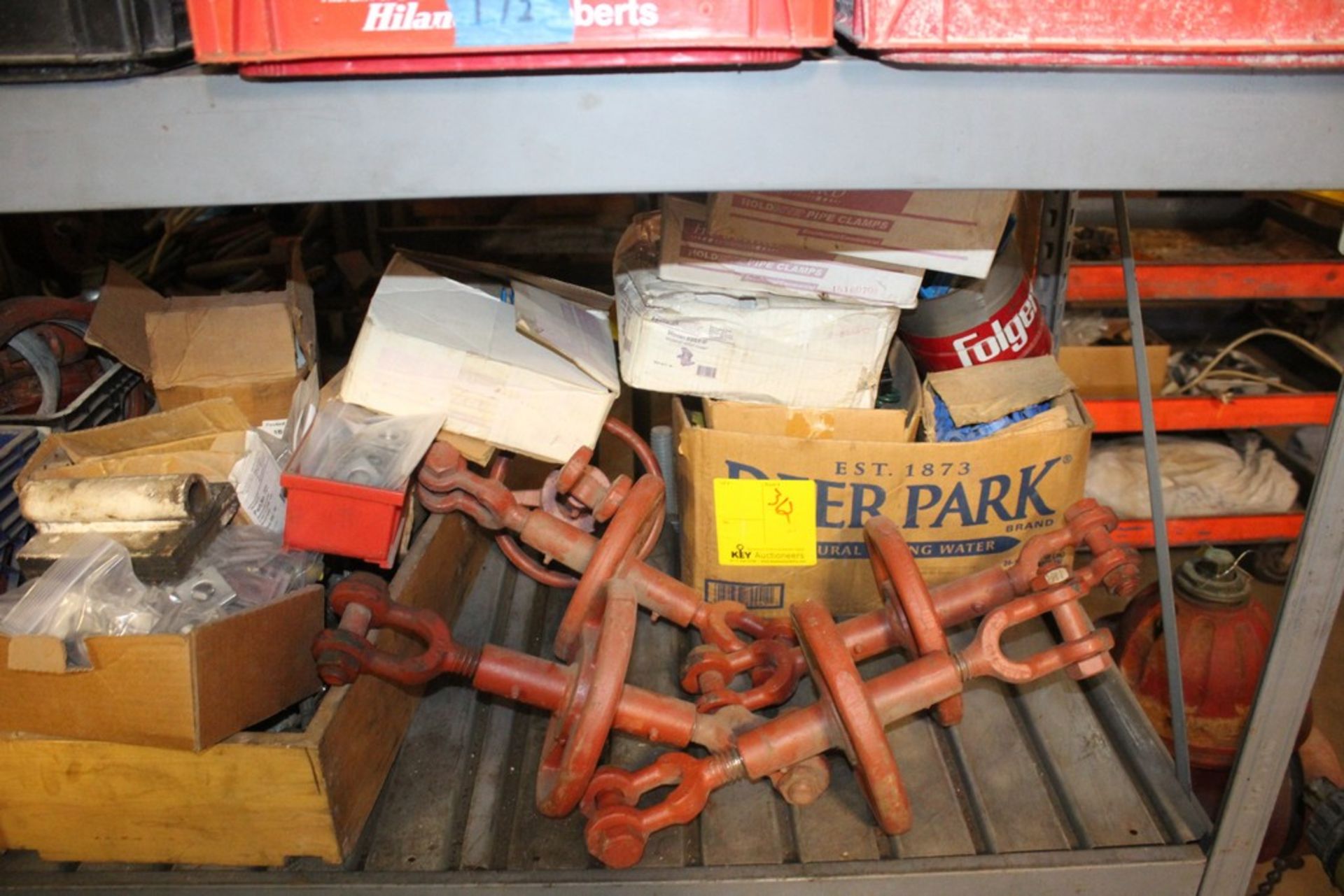 ASSORTED PIPE FITTINGS & SUPPLIES ON SHELF - Image 2 of 3