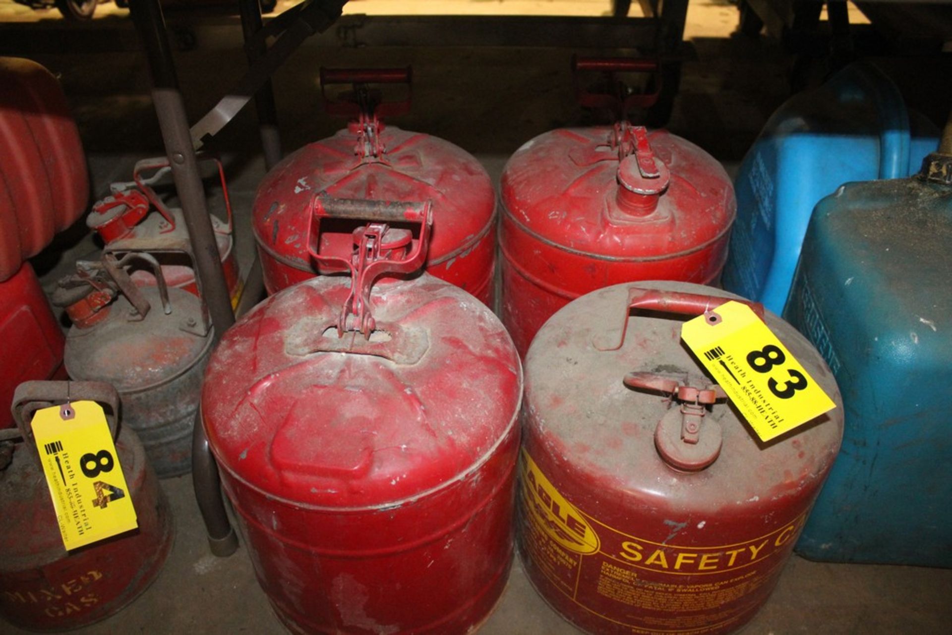 (4) GASOLINE SAFETY CANS