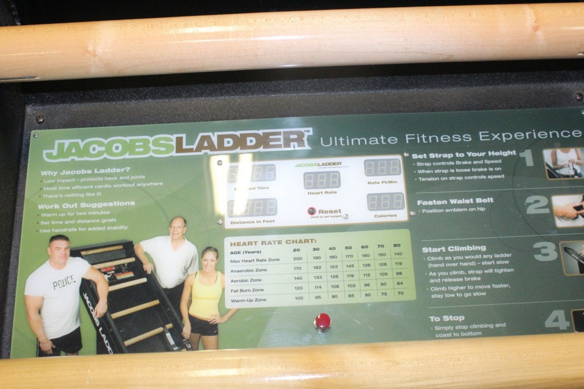 JACOBS LADDER TREADMILL STYLE LADDER MACHINE, S/N 10151 WITH DIGITAL PANEL - Image 3 of 4