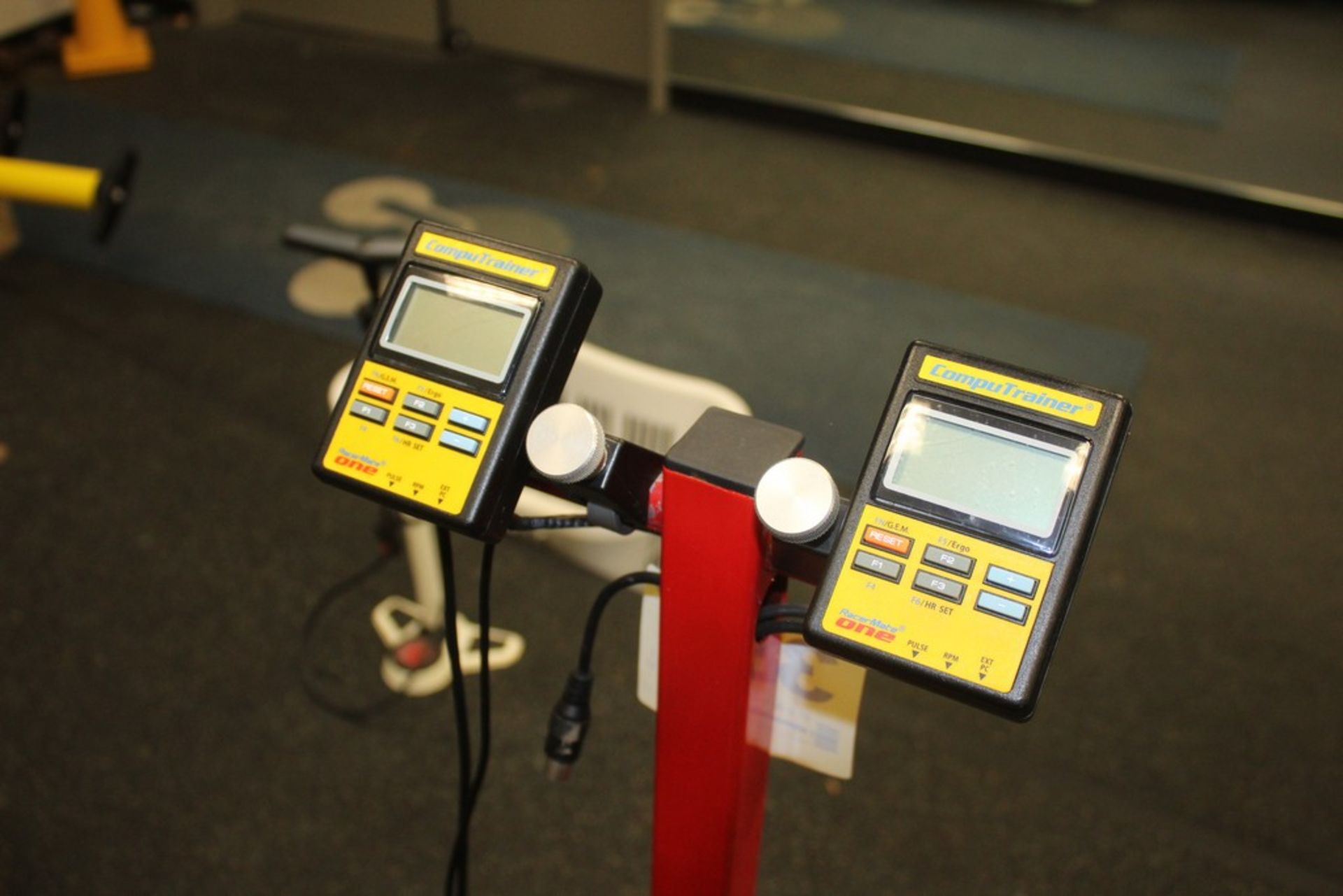 TWO POSITION COMPUTER TRAINING BICYCLE STANDS WITH (2) COMPUTRAINER MONITORS - Image 3 of 3