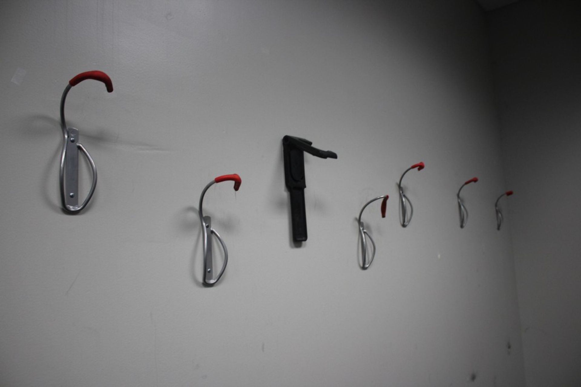 ASSORTED WALL MOUNTED BICYCLE HOOKS - Image 2 of 2