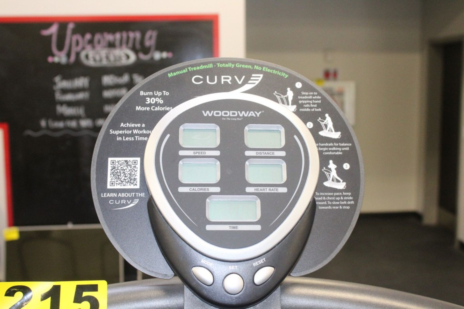 WOODWAY CURVE XL MANUAL TREADMILL WITH DIGITAL PANEL - Image 3 of 3