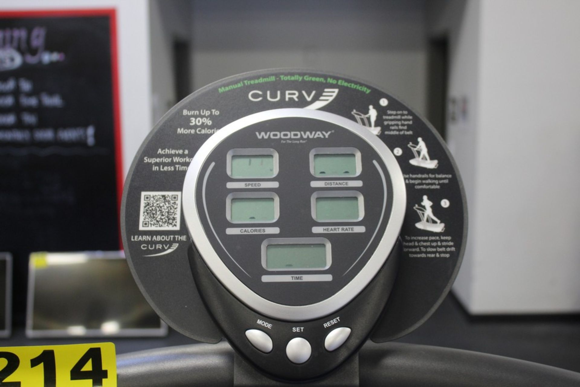 WOODWAY CURVE XL MANUAL TREADMILL WITH DIGITAL PANEL - Image 3 of 3