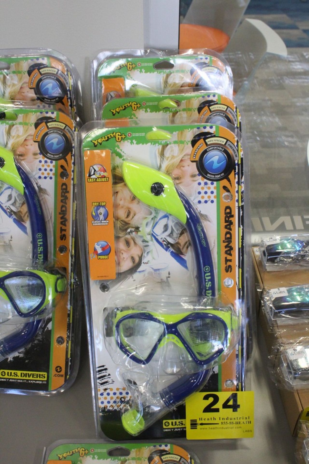 (3) U.S DIVERS JUNIOR MASK AND SNORKEL SETS