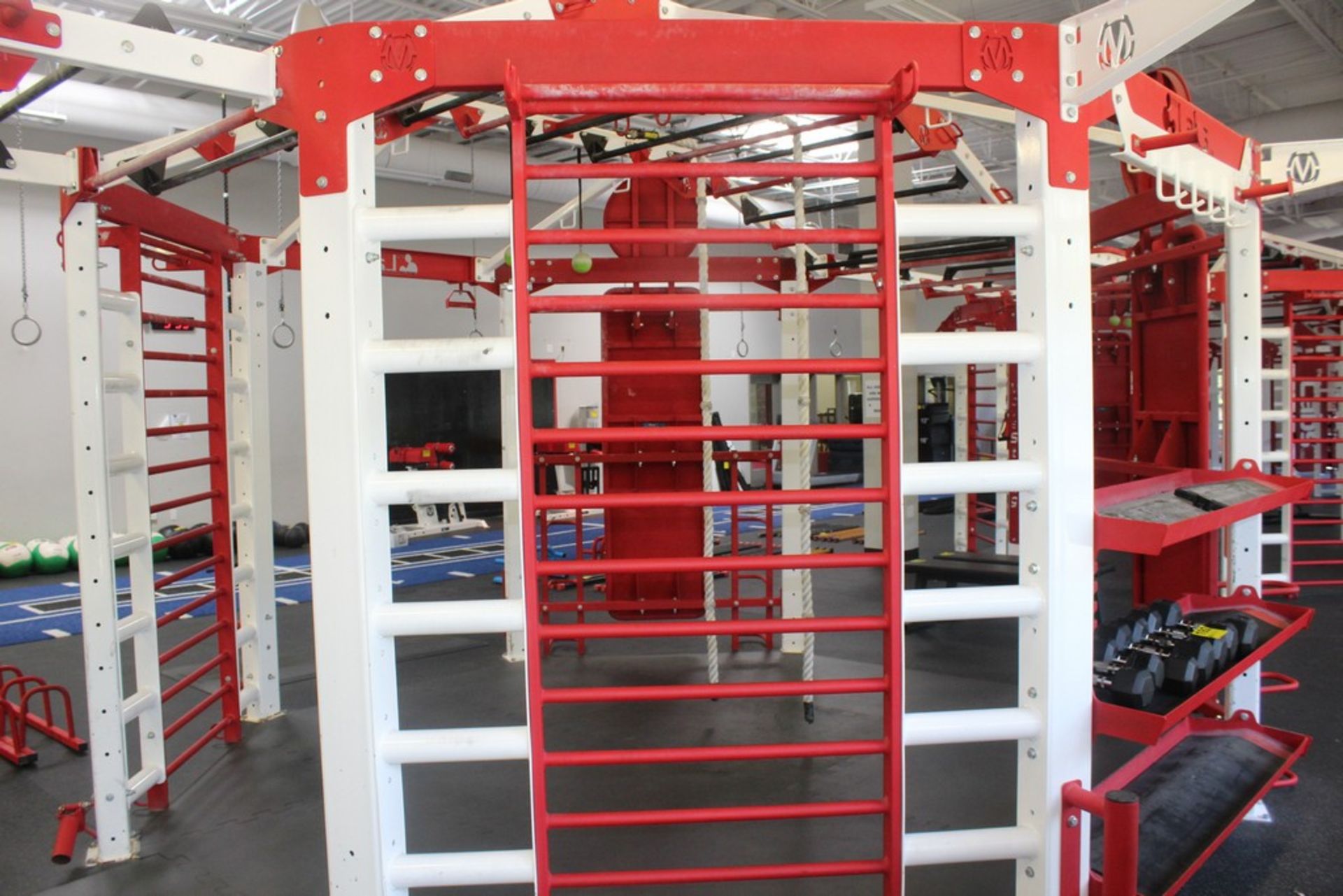 MOVESTRONG SYSTEMS OCTAGON TRAINING MODULE WITH MATS, APPROX. 14’X14’ AND WORK END EXTENSION AND - Image 9 of 13