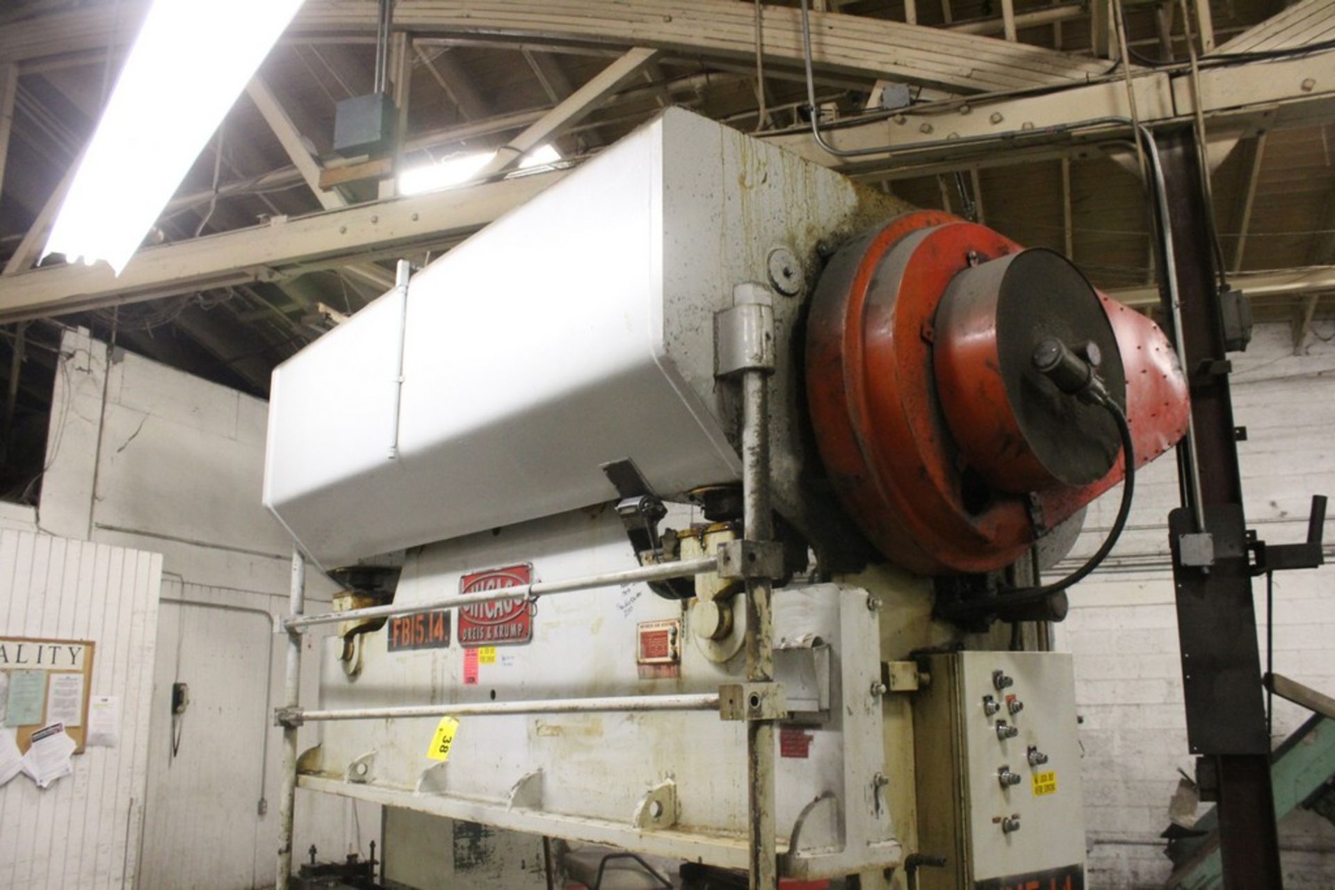 DREIS & KRUMP 90/110 TON MODEL 810-M PRESS BRAKE, S/N L15335, 10’ OVERALL LENGTH BED, WITH FLANGED - Image 10 of 10