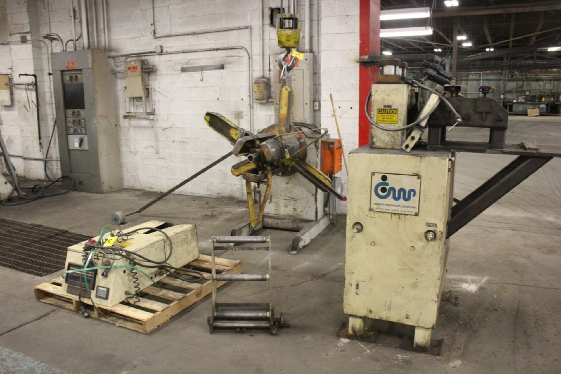 COIL HANDLING SERVOMAX 12” MODEL SMX12 SERVO ROLL FEED, S/N 13840 WITH MICROPROCESSOR CONTROL