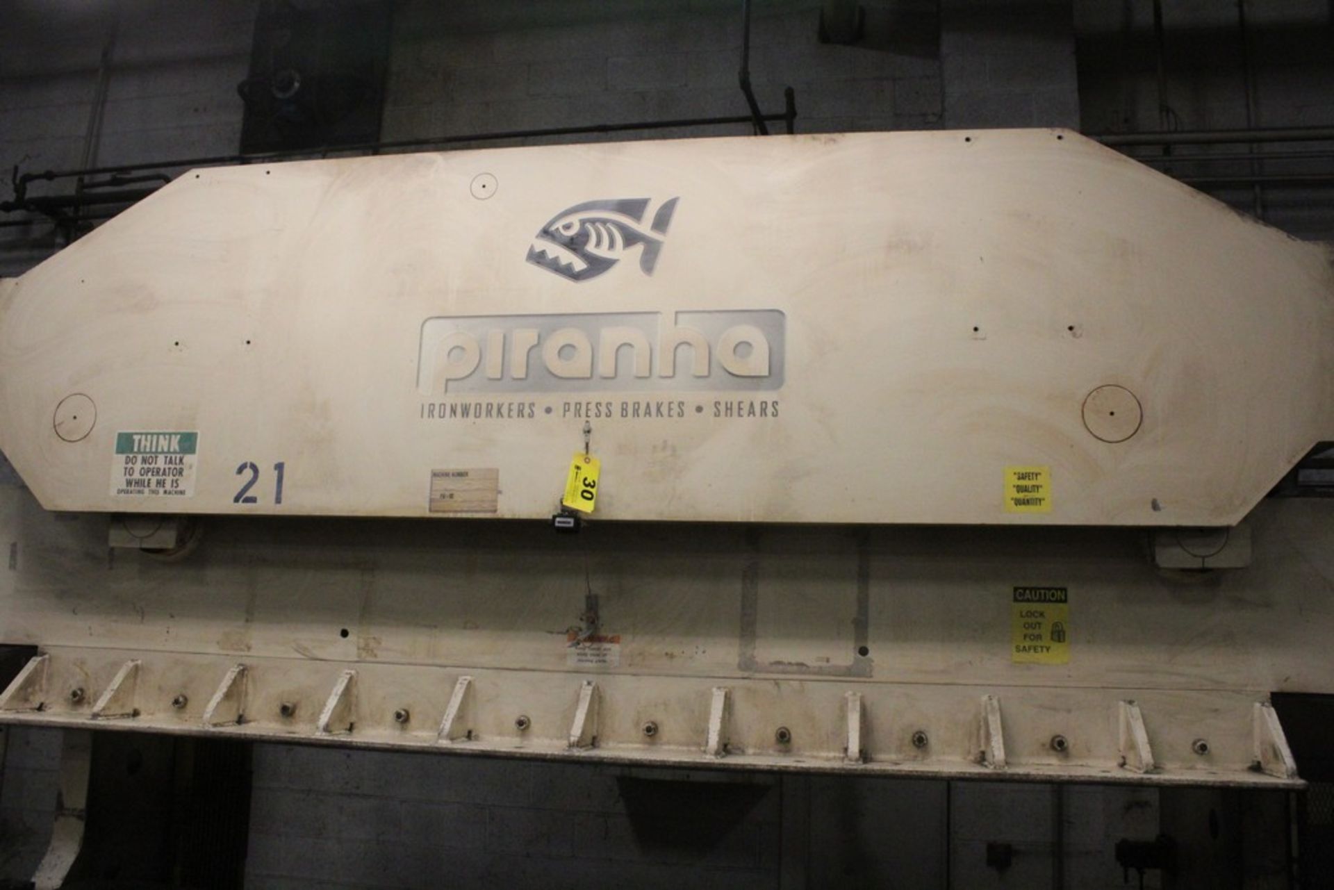 PIRANHA 175 TON MODEL 175-12 HYDRAULIC PRESS BRAKE, S/N 17512-1041, NEW 2000 - Image 2 of 7