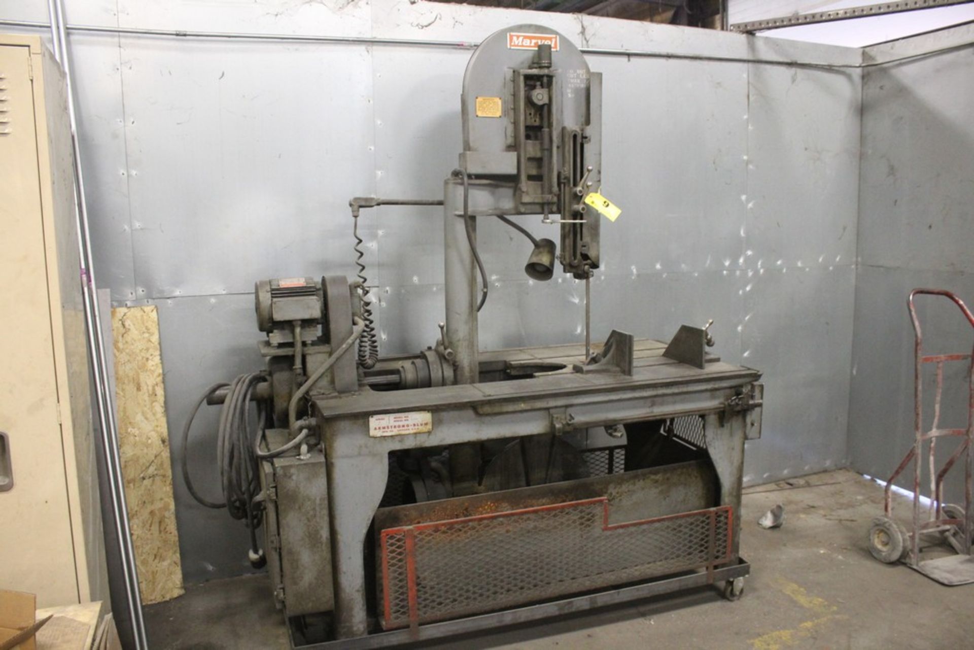 MARVEL NO. 8 UNIVERSAL VERTICAL BAND SAW, S/N 810599 Loading Fee: $250