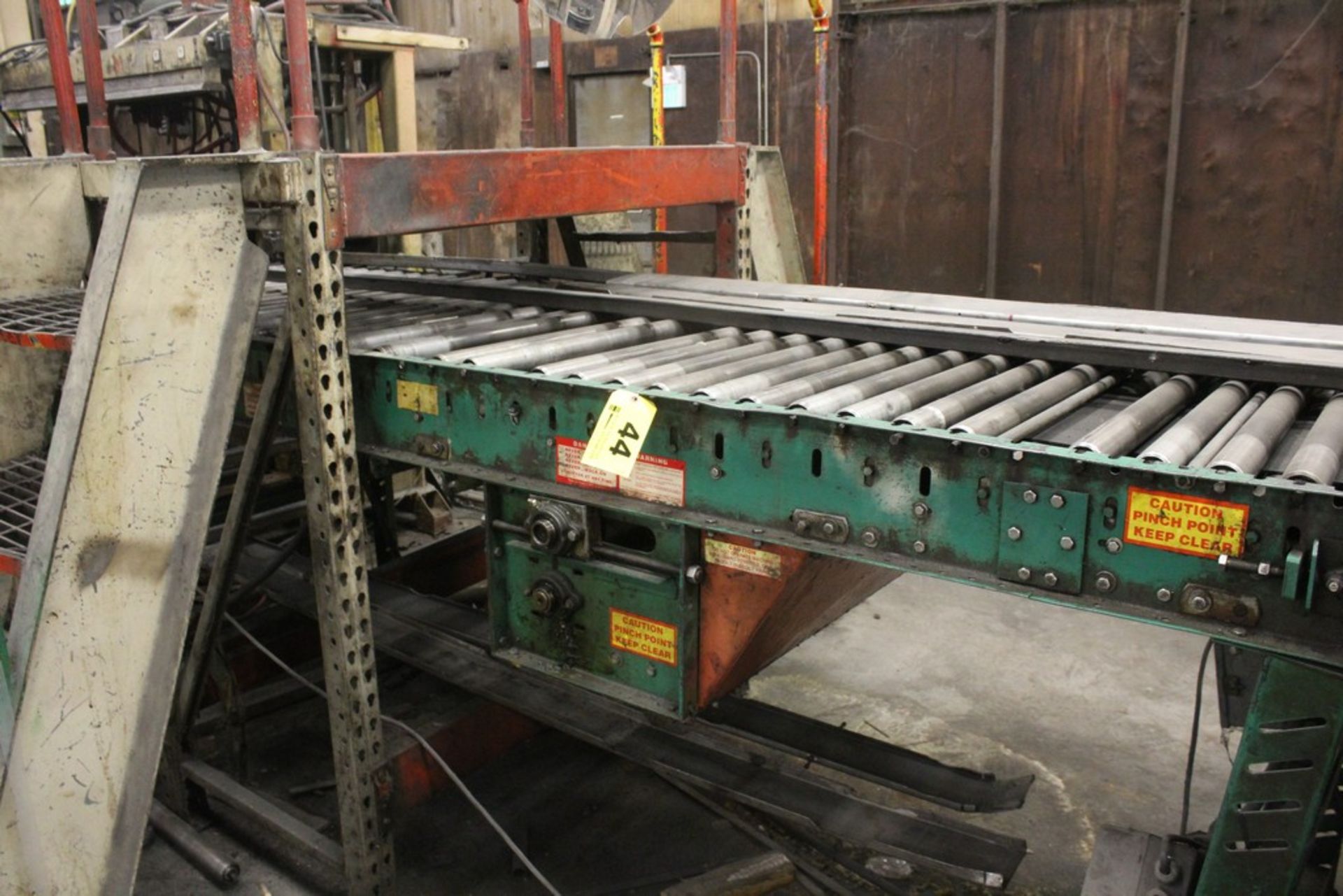 POWER ROLLER CONVEYOR, APPROX. 11' X 40" X 47"H, SALE OF THIS LOT IS SUBJECT TO BULK BID #1, IF - Image 2 of 5