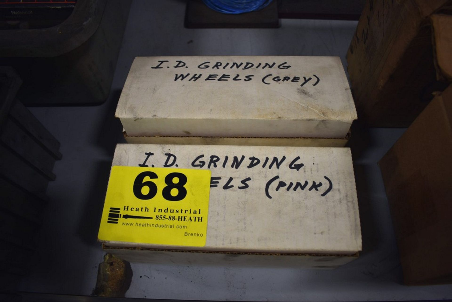 (2) BOXES OF ID GRINDING WHEELS