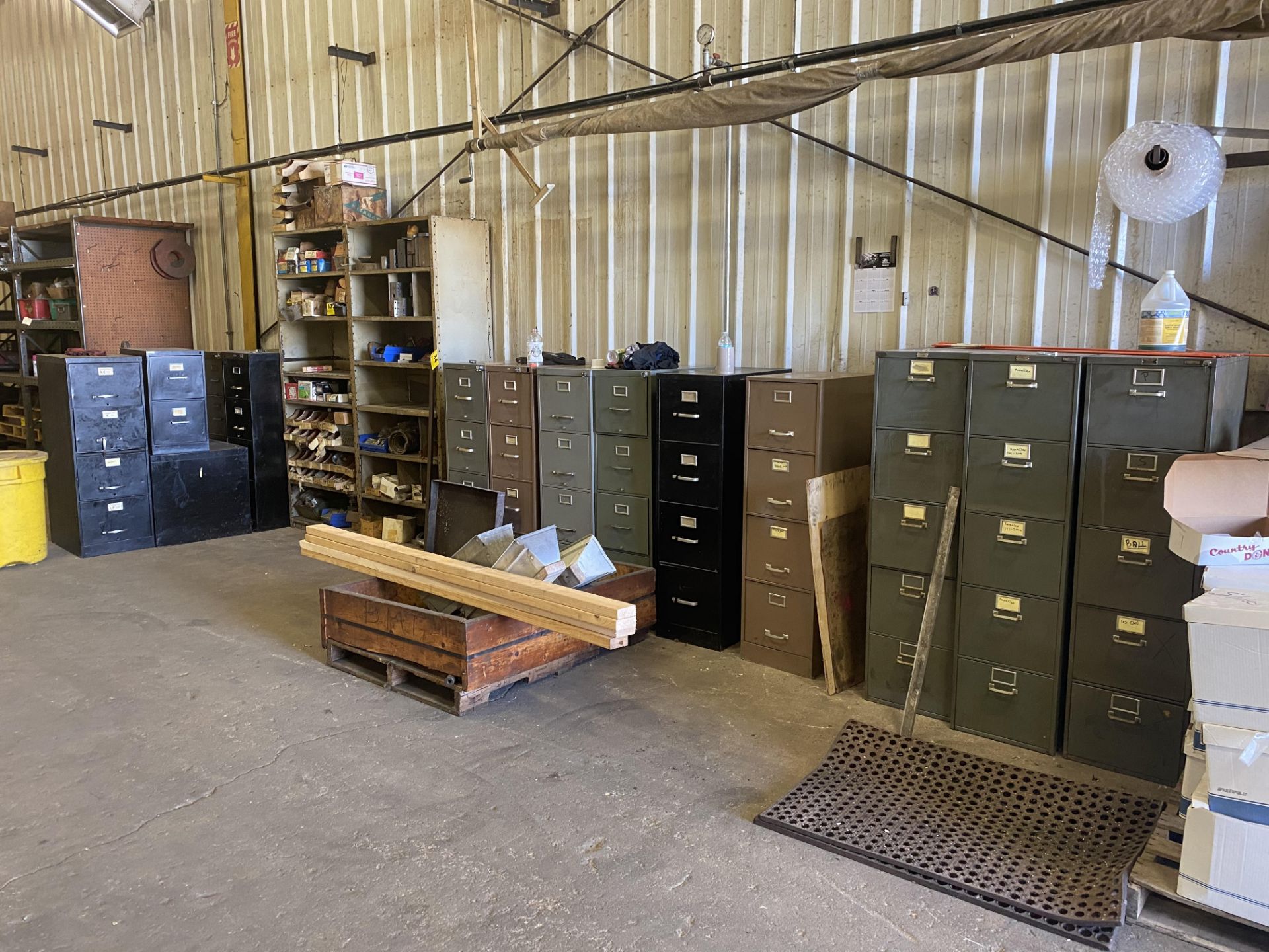 LARGE QUANTITY OF STEEL FILE CABINETS