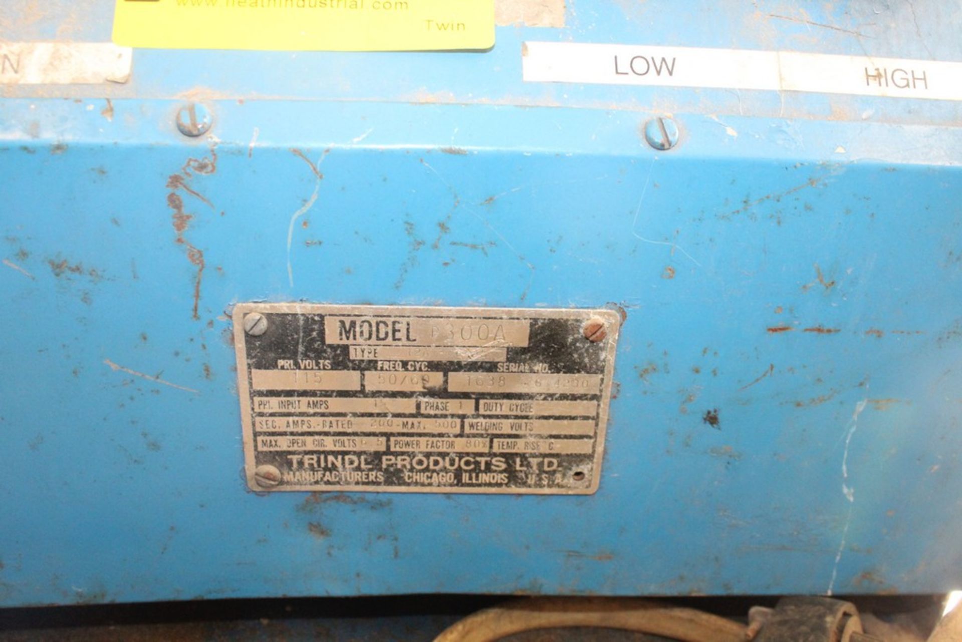 TRINDL MODEL P-300A PIPE THAWING MACHINE - Image 2 of 2