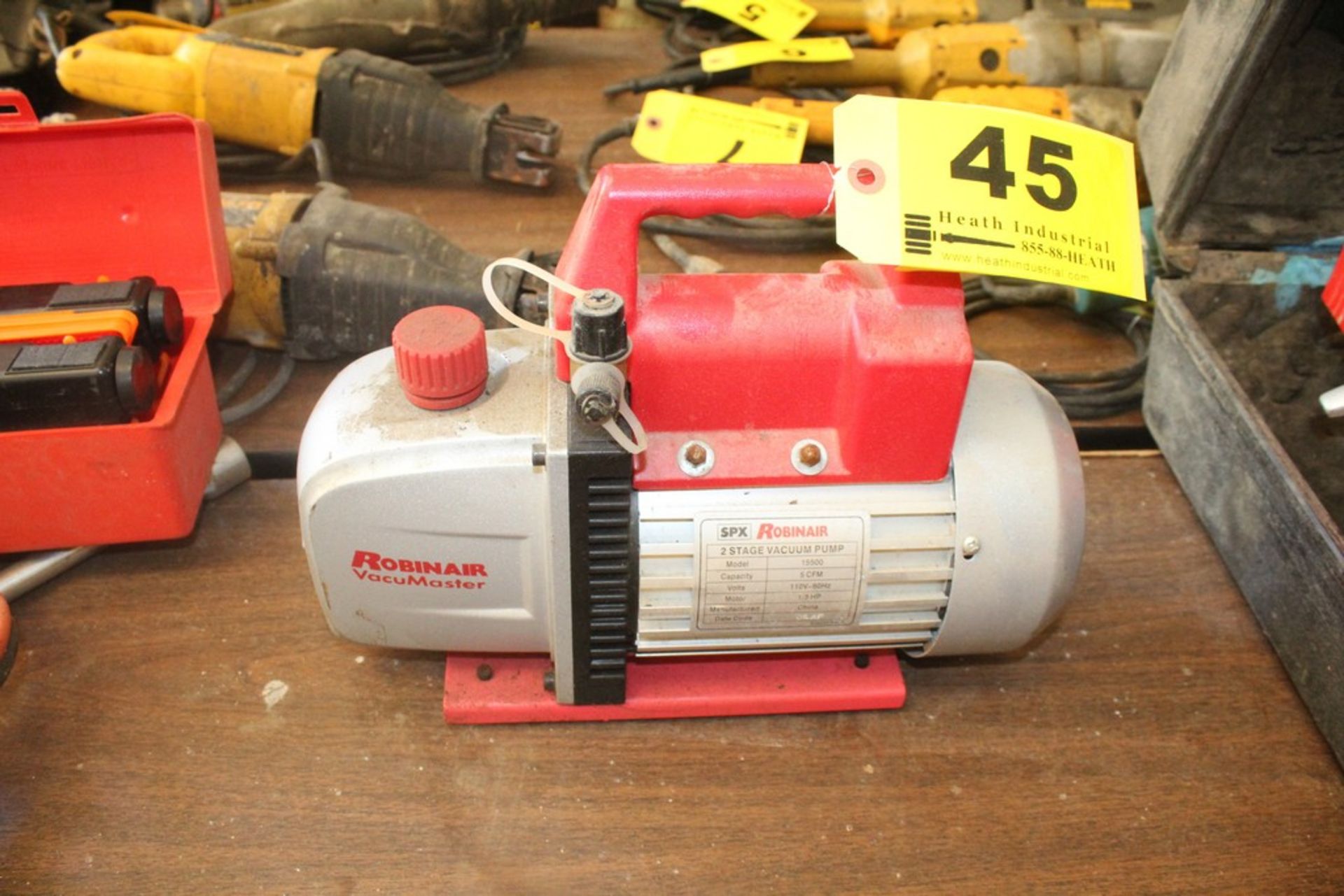 ROBINAIR MODEL 15500 VACUMASTER TWO STAGE VACUUM PUMP