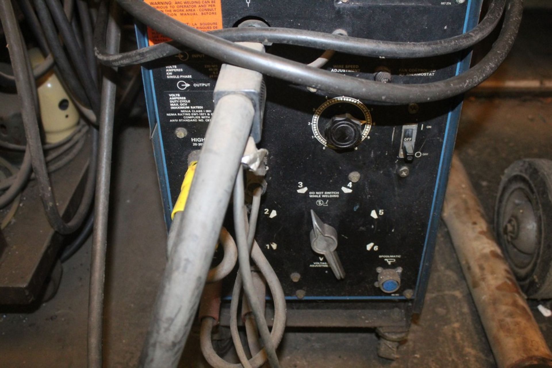 MILLER MODEL MILLERMATIC 200 CONSTANT POTENTIAL DC ARC WELDING POWER SOURCE S/N: JC654220 - Image 4 of 5