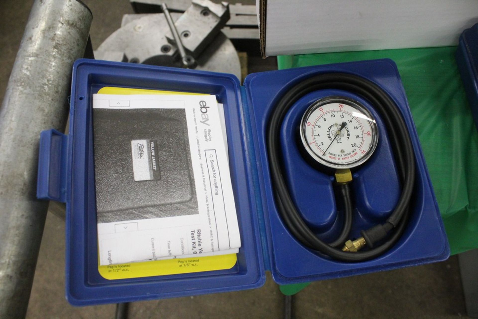 RICHIE YELLOW JACKET GAS PRESSURE TEST KIT