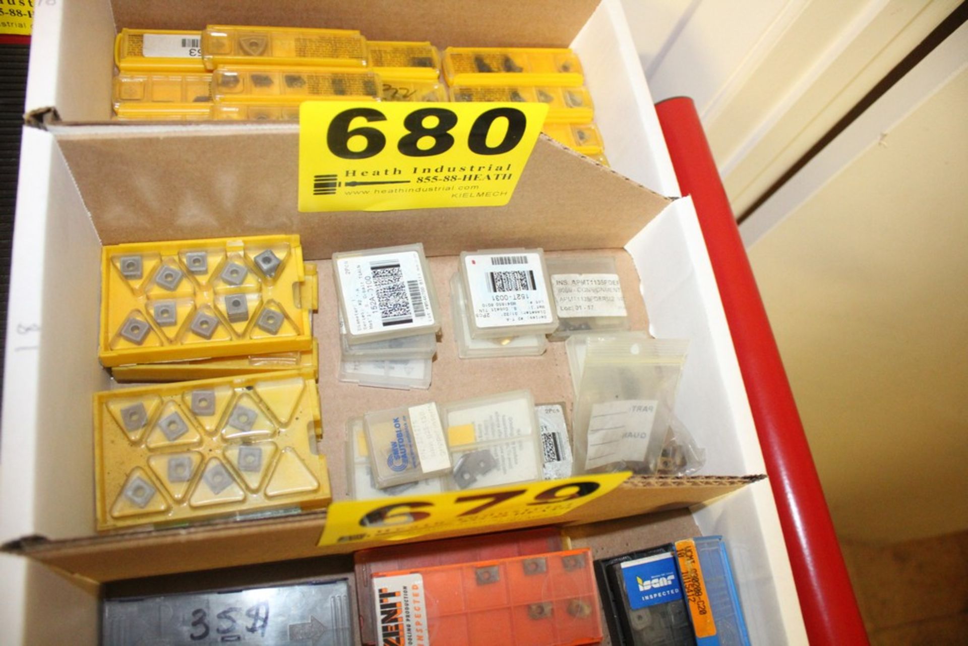 (18) PACKAGES OF INDEXABLE CARBIDE INSERTS, MOST ARE NOT FULL