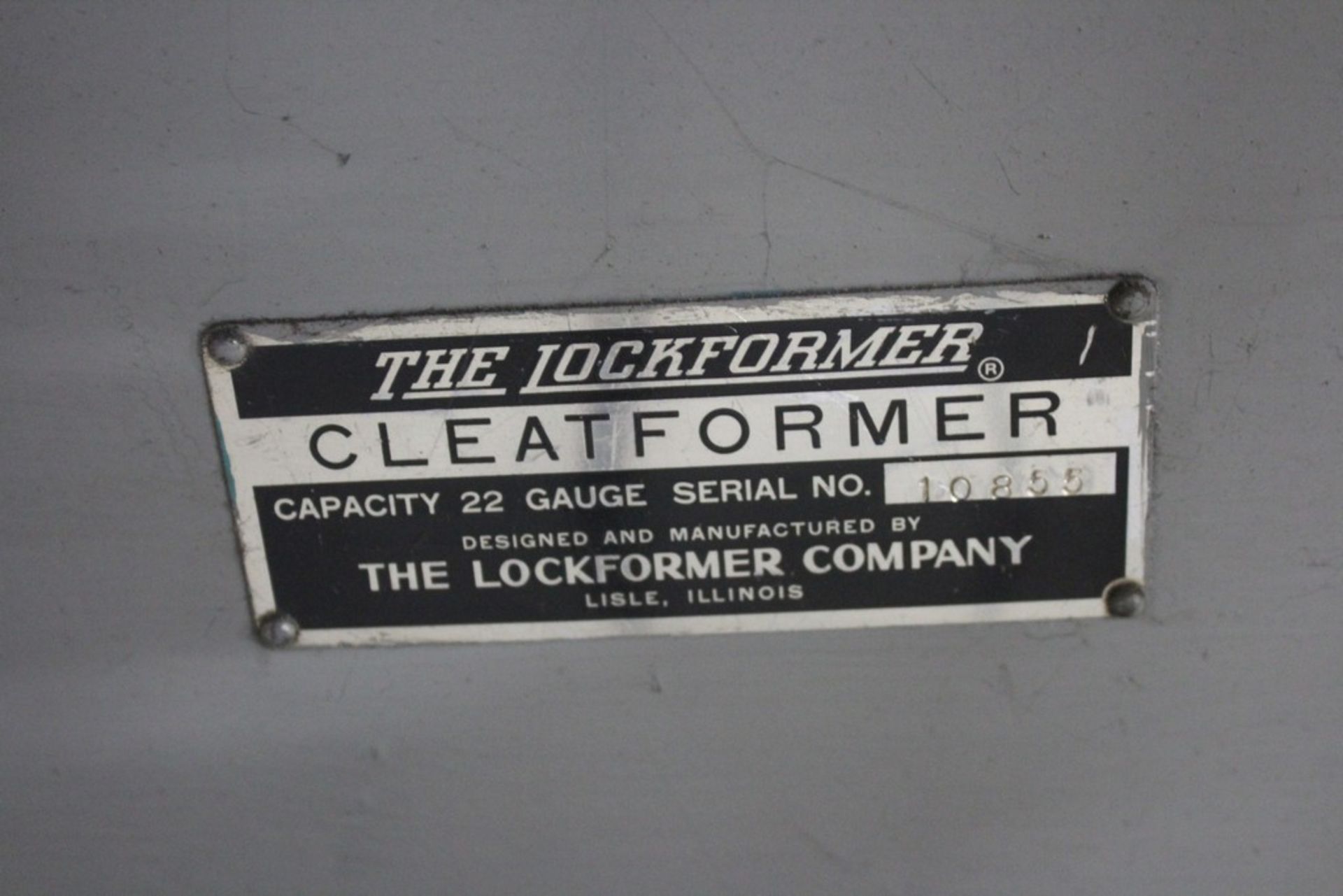 Lockformer 22ga " Cleat Former" Roll Former, Serial Number: 10855 - Image 2 of 5