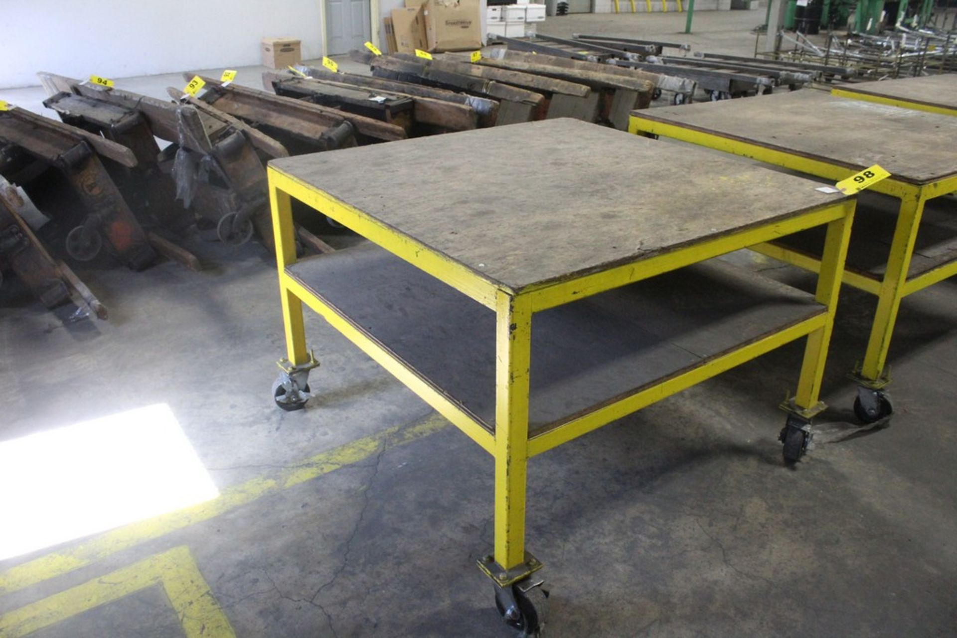 Heavy Duty Work Table - 48" x 48" x 34" H (Yellow)