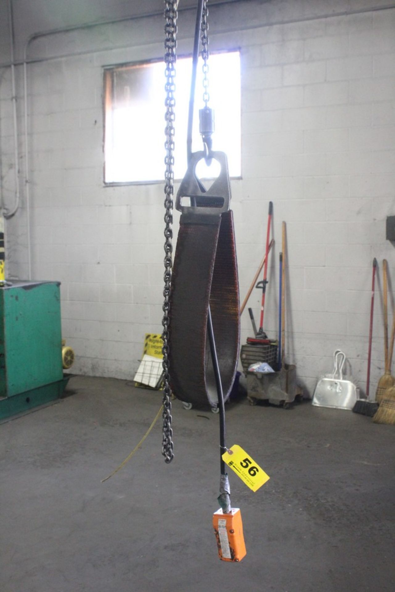 1 Ton C&M " Loadstar" Electric Chain Hoist with Pendant Control & Trolley - Image 2 of 4