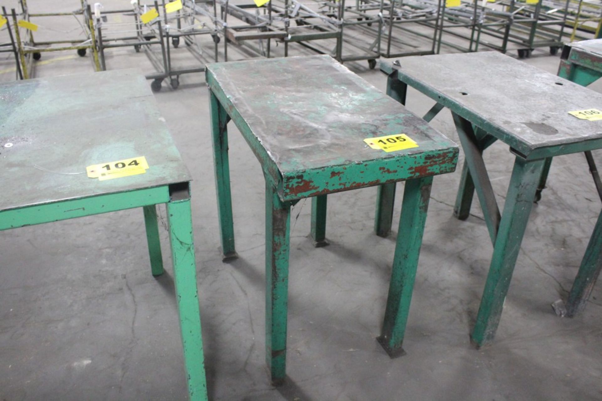 Heavy Duty Work Table - 35 1/2" x 19 1/2" x 34"H (Green)