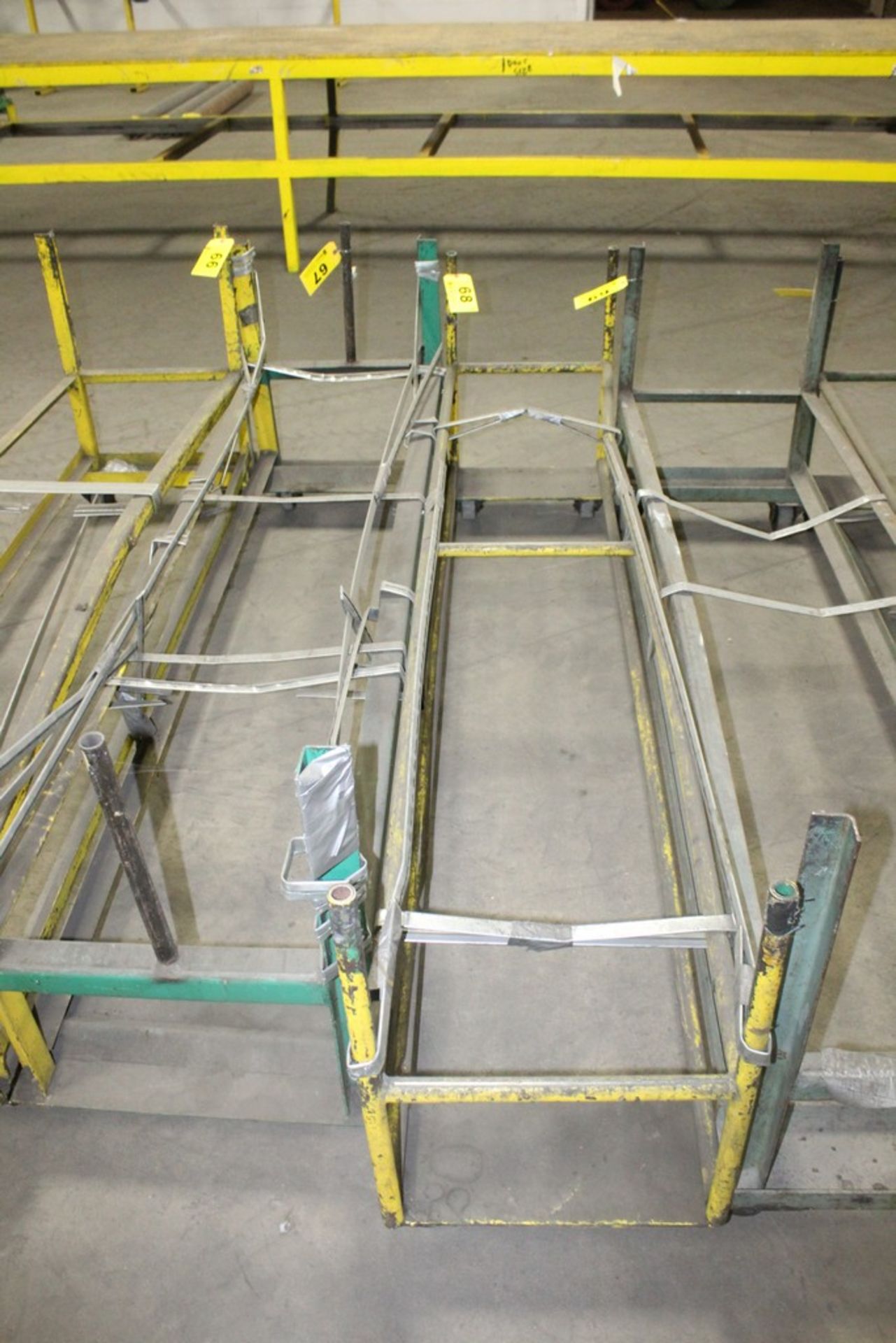 Material Cart - Fabricated Metal Construction - 16" Width x 84" Length