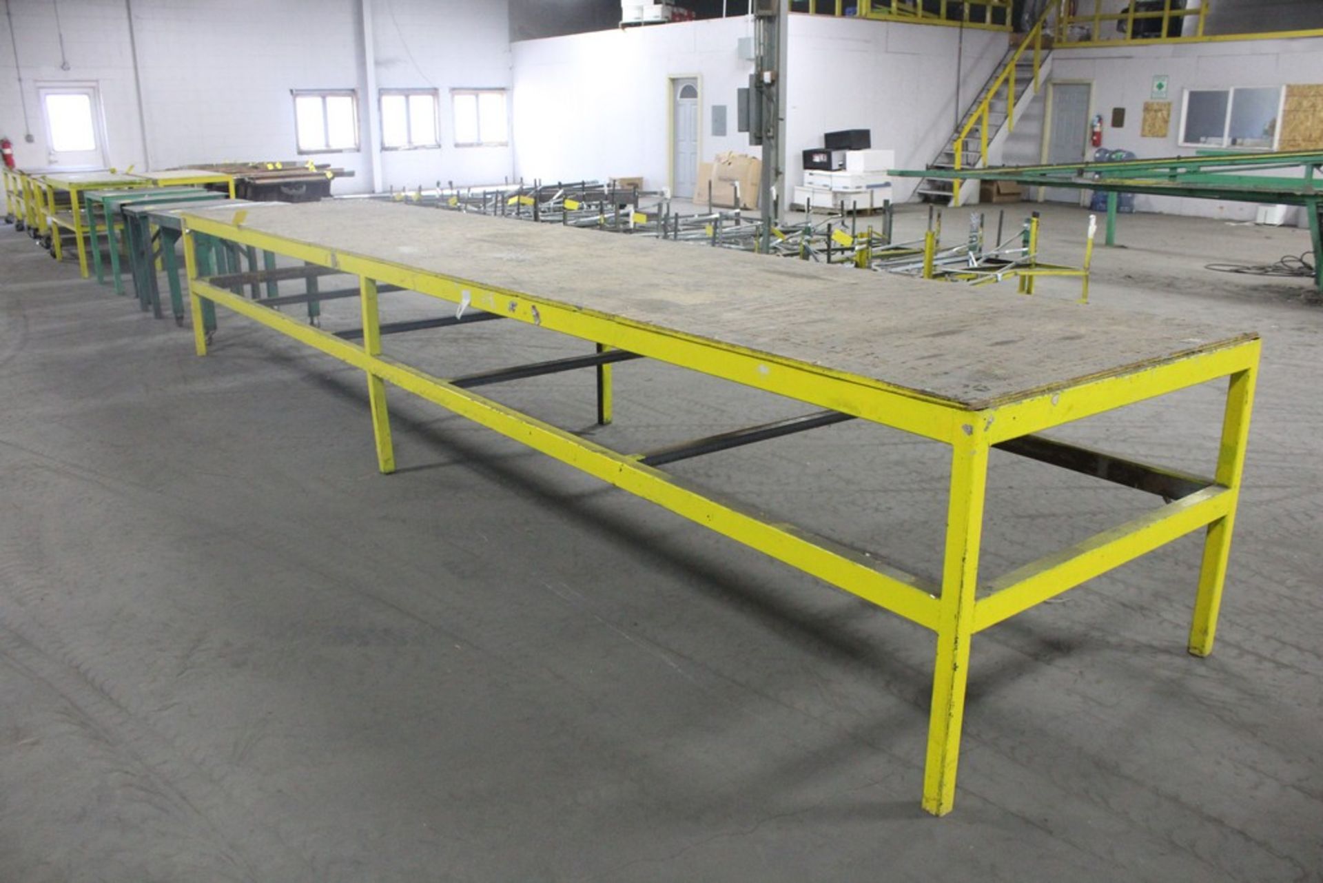 Heavy Duty Work Table - 240" x 48"" x 37"H (Yellow) - Image 2 of 2