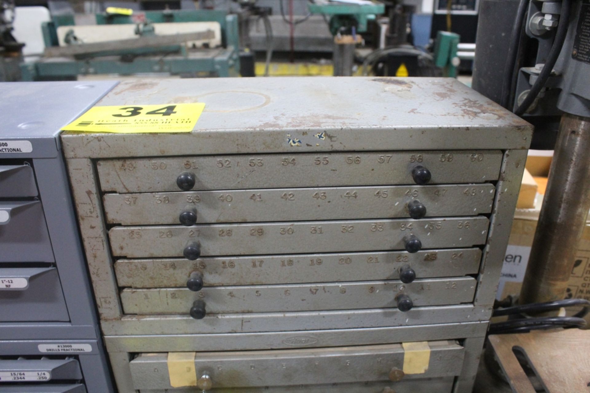 FIVE DRAWER DRILL INDEX CABINET (EMPTY)