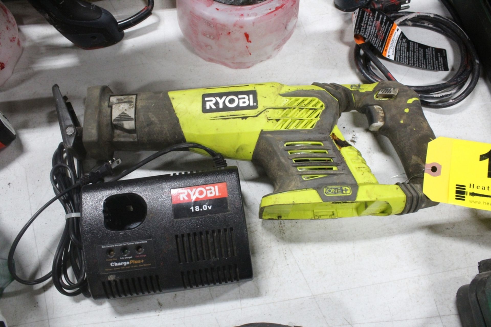 RYOBI MODEL P514 18V RECIPROCATING SAW WITH CHARGER (NO BATTERY)