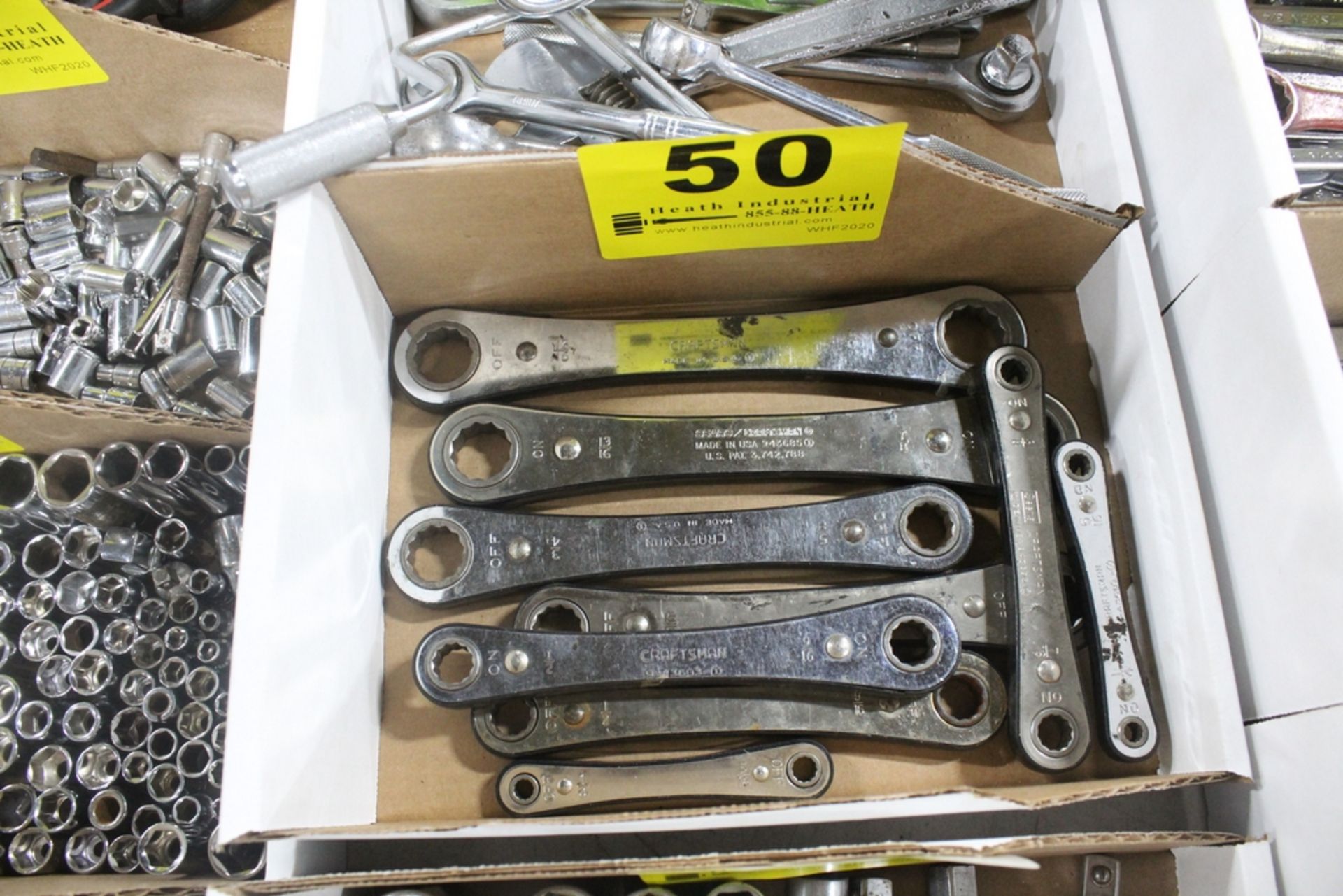 ASSORTED CRAFTSMAN RATCHET WRENCHES IN BOX