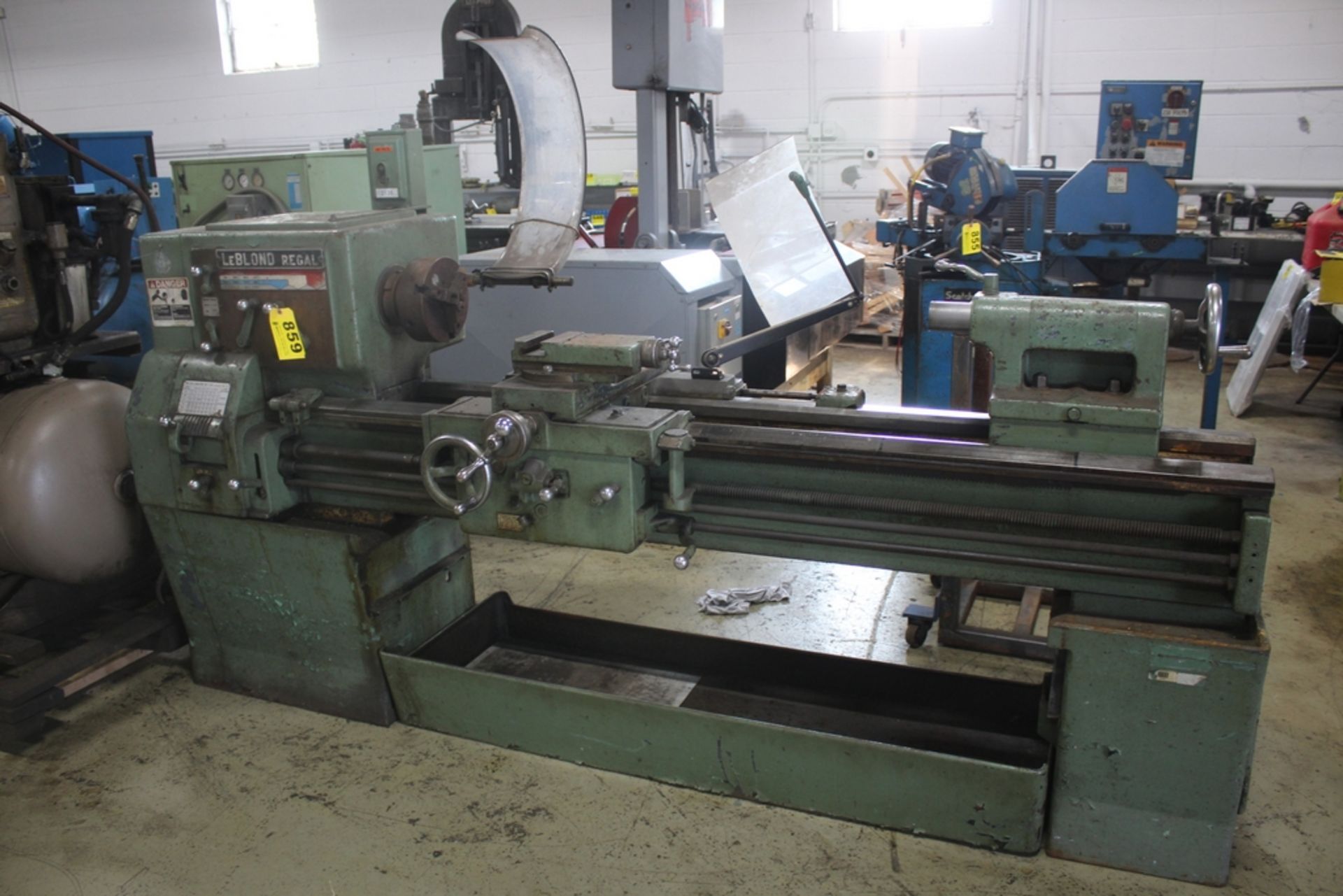 LEBLOND 19”X54” MODEL REGAL TOOLROOM LATHE, S/N 2F876, 1500 SPINDLE RPM, WITH 8” 3-JAW CHUCK, INCH