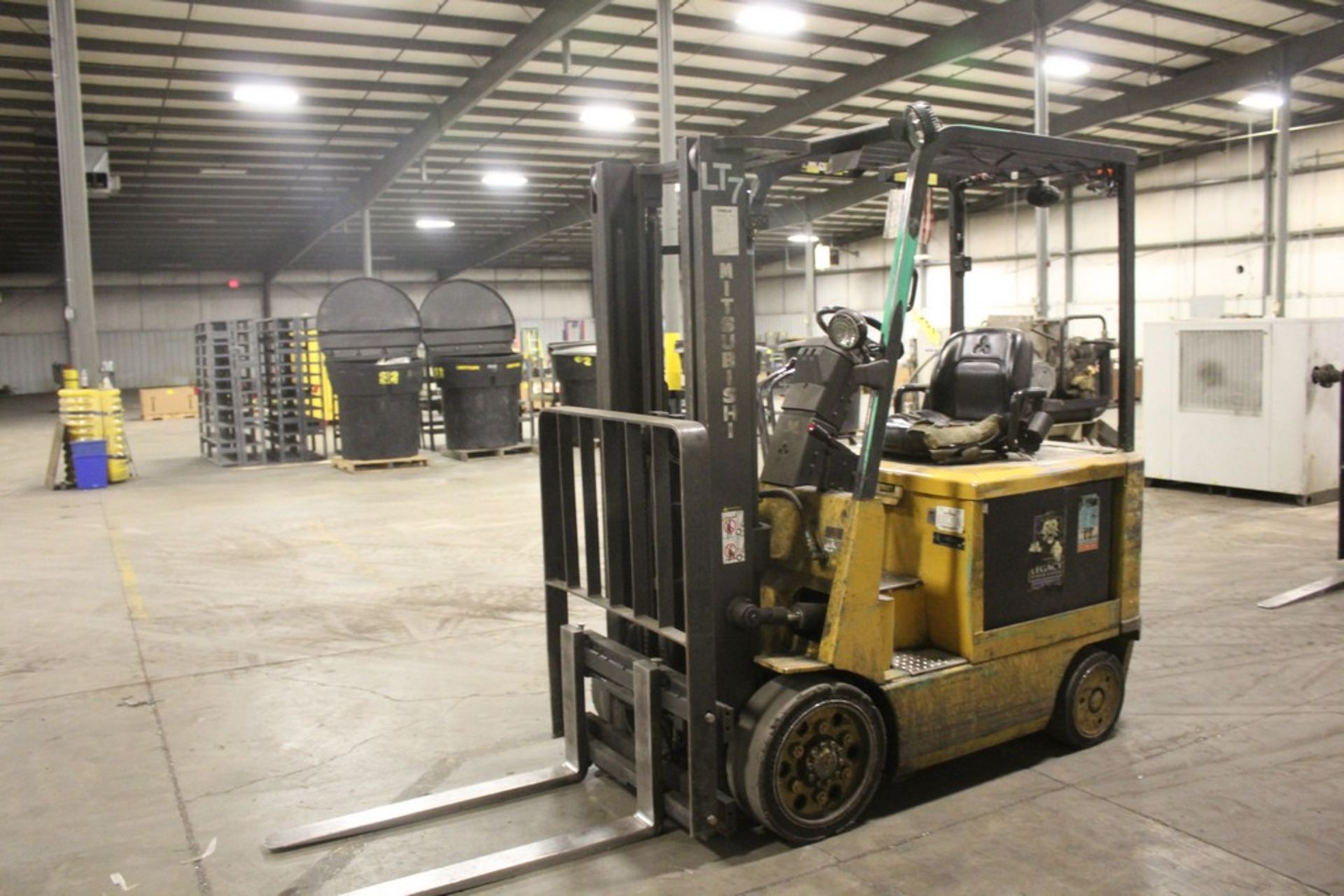 MITSUBISHI MODEL 2FBC25 4,700 LB CAPACITY ELECTRIC FORKLIFT TRUCK S/N: A2BC220033 131" Max Lift, TWO