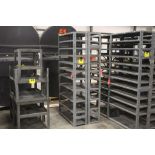 DOUBLE SIDED SHELVING UNIT, 75" X 36" X 24"