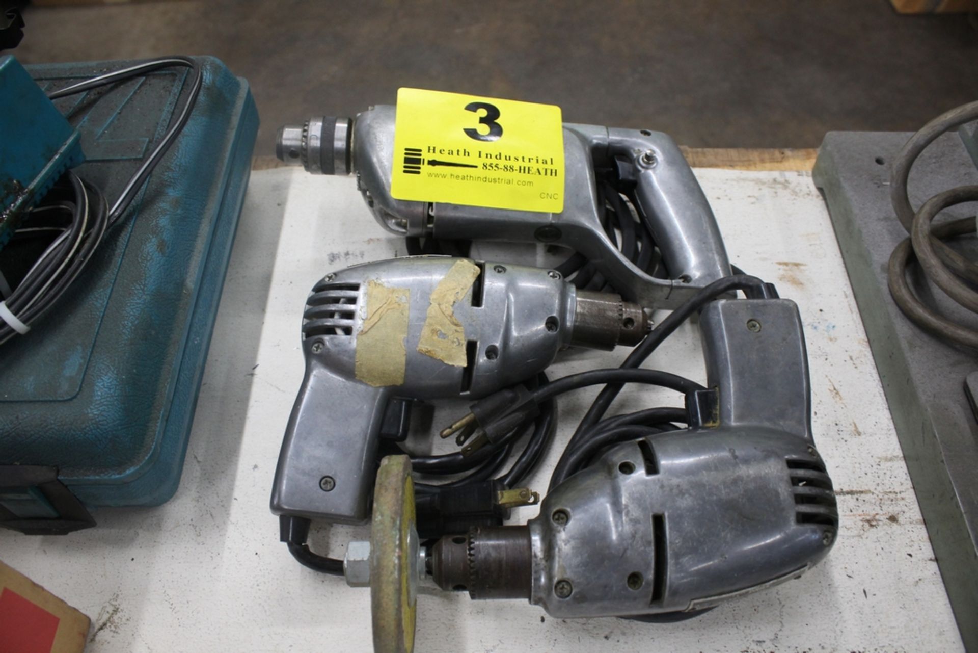 (3) ASSORTED ELECTRIC DRILLS