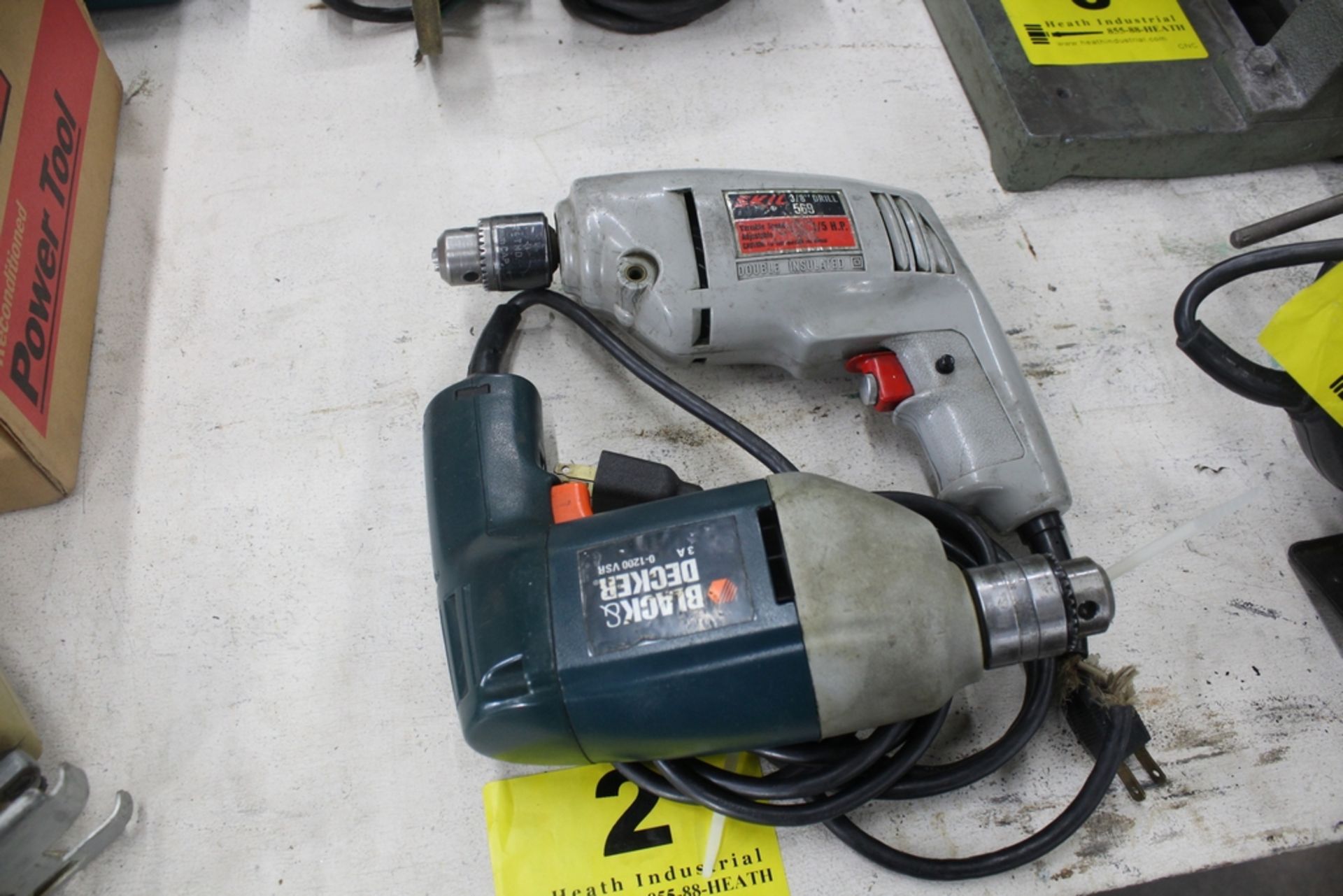 (2) ASSORTED ELECTRIC DRILLS