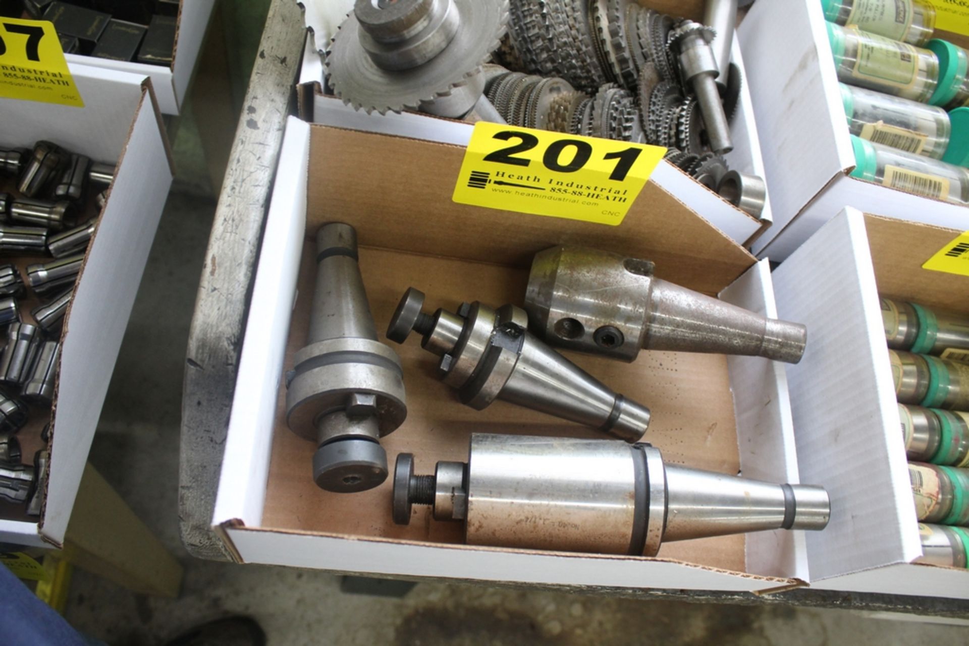 (4) ASSORTED 40 TAPER TOOL HOLDERS