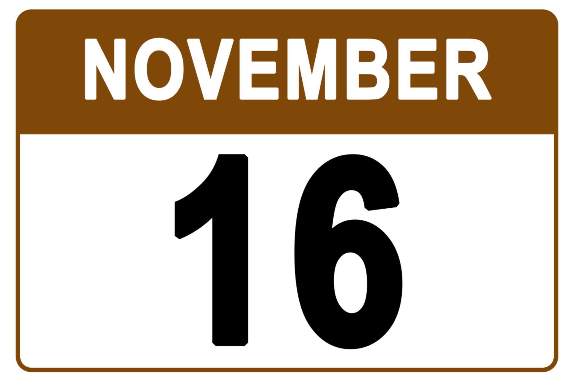 Pickup / Removal Starts Monday, November 16