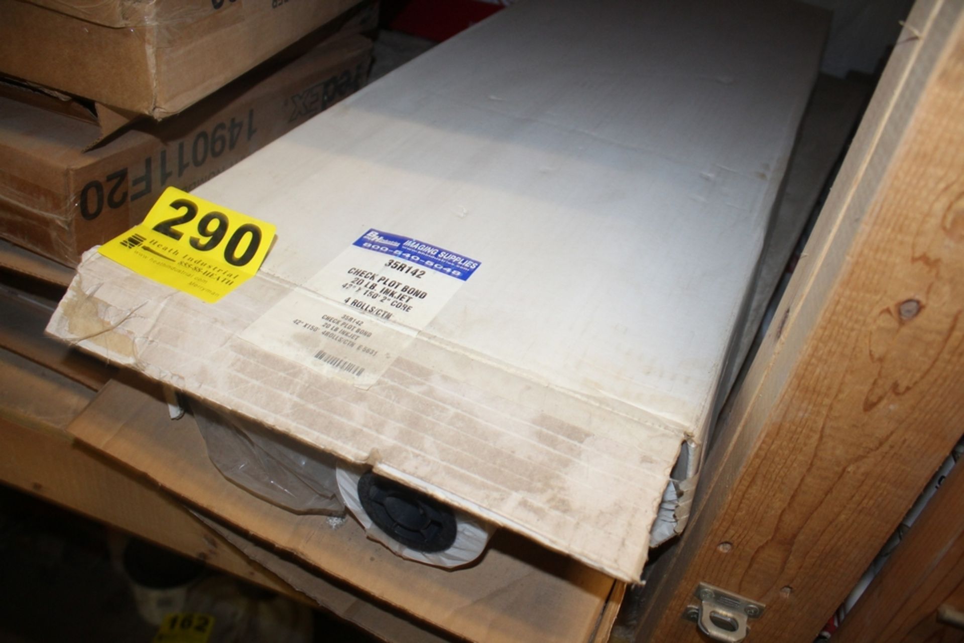 (7) ROLLS 42" PLOTTER PAPER, FILE BOXES, MISC - Image 2 of 3