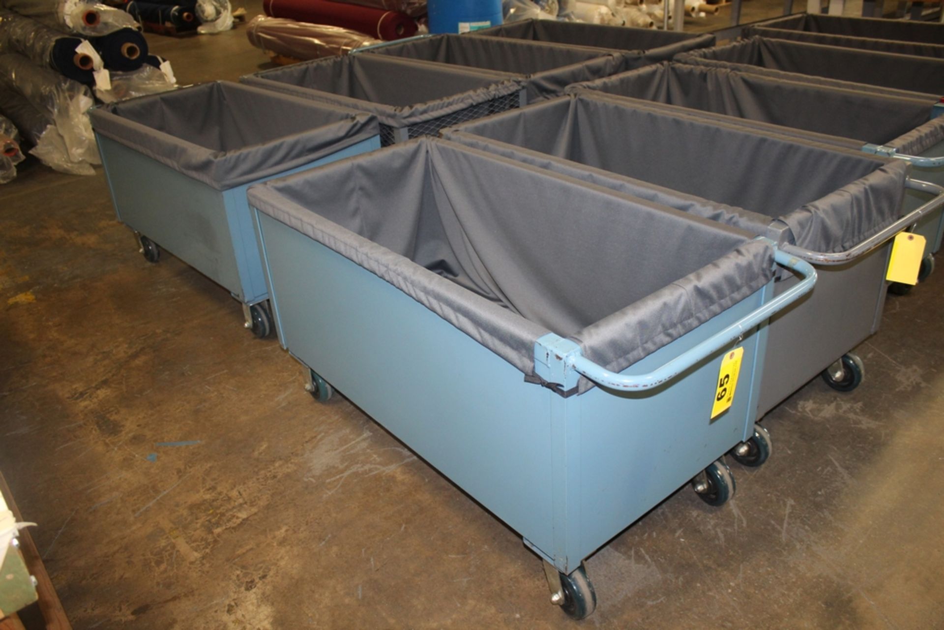 HEAVY DUTY STEEL MATERIAL CARTS, 27" X 25" X 49"