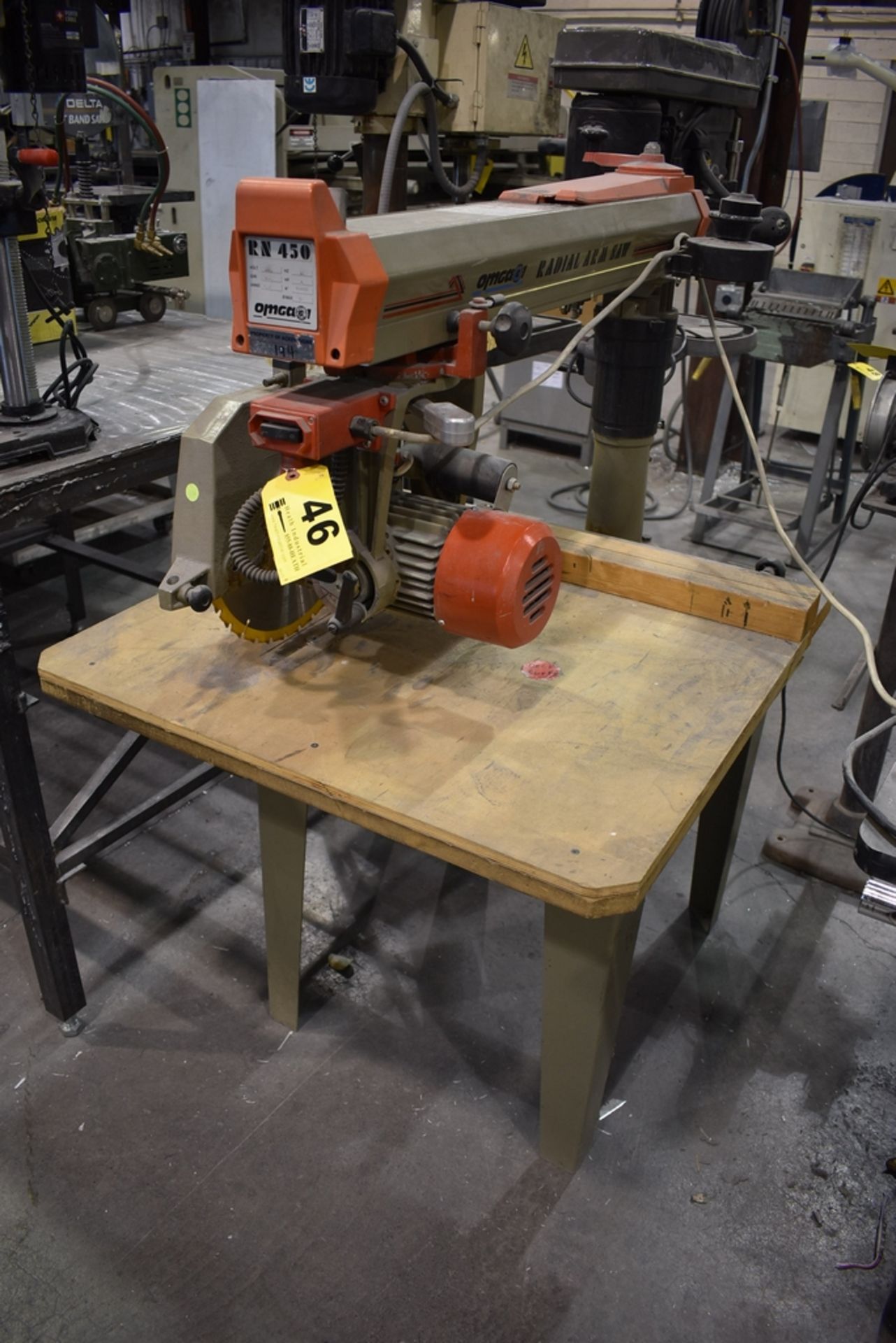 OMGA MODEL RN450 12" RADIAL ARM SAW, 17-3/4" CROSSCUT CAPACITY, 26-3/4" RIP CAPACITY, 230V - Bild 3 aus 6