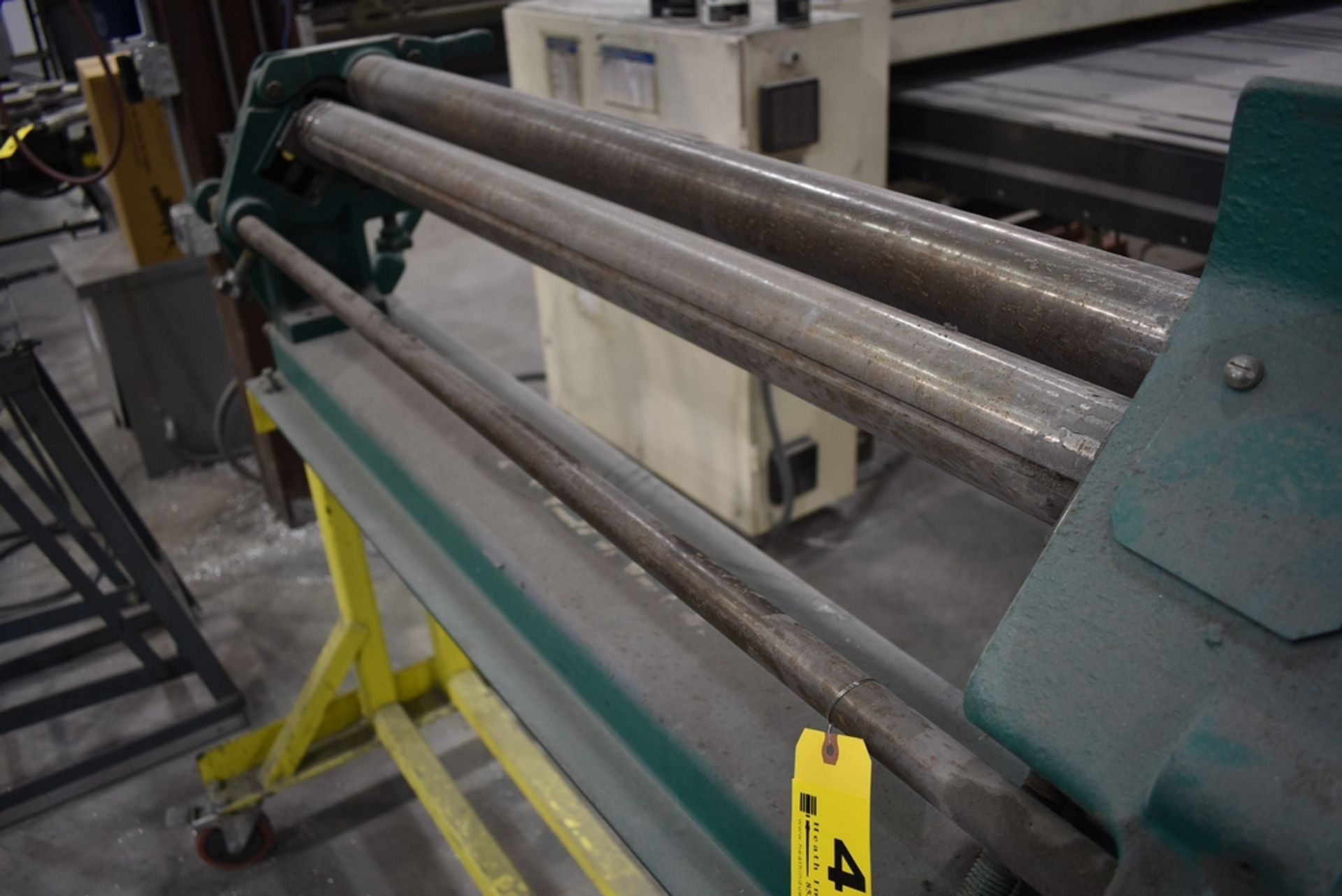 48" MANUAL BENDING ROLL, ON PORTABLE STAND - Image 3 of 4