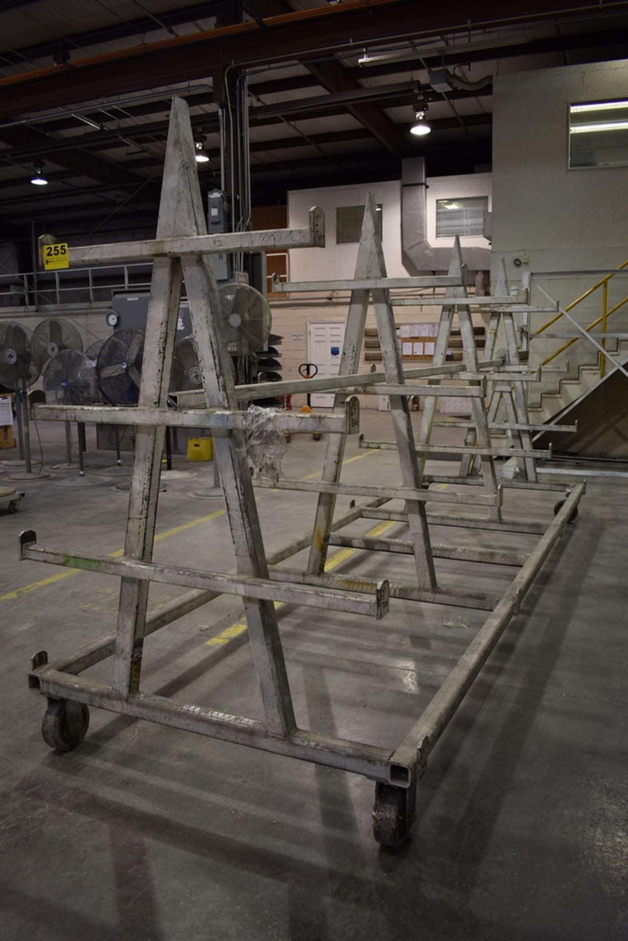 PORTABLE STEEL A-FRAME RACK, 16'L X 89" H - Image 3 of 3