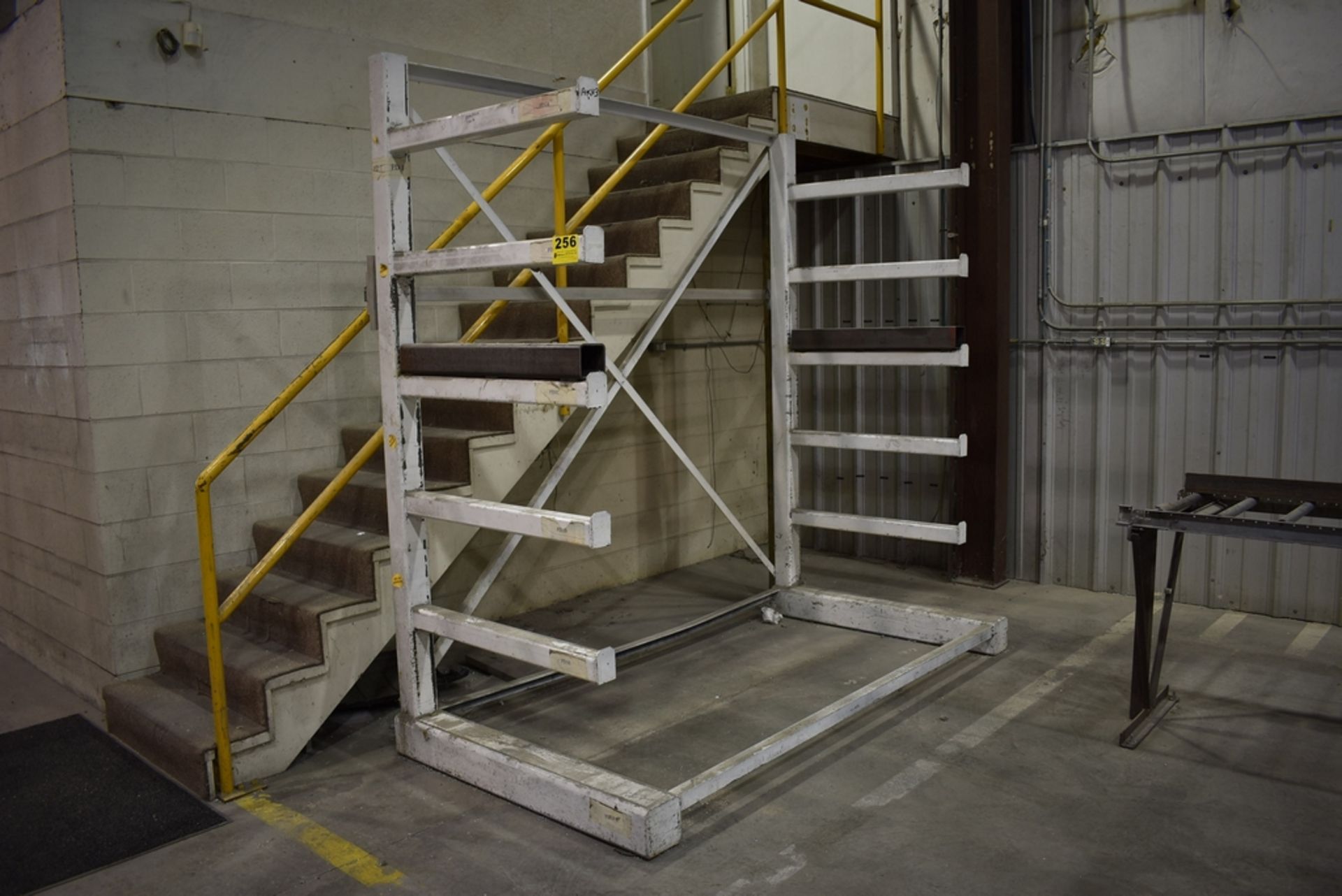 STEEL CANTILEVER RACK 8' X 8'H, (10) WELDED 36" ARMS - Image 2 of 2