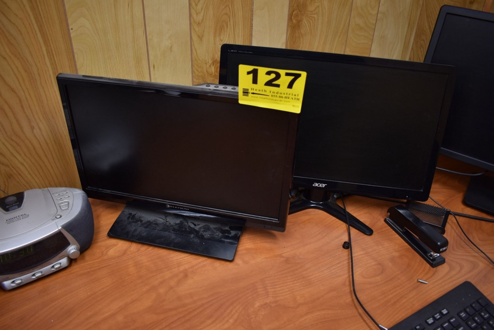 (2) ASSORTED LED MONITORS